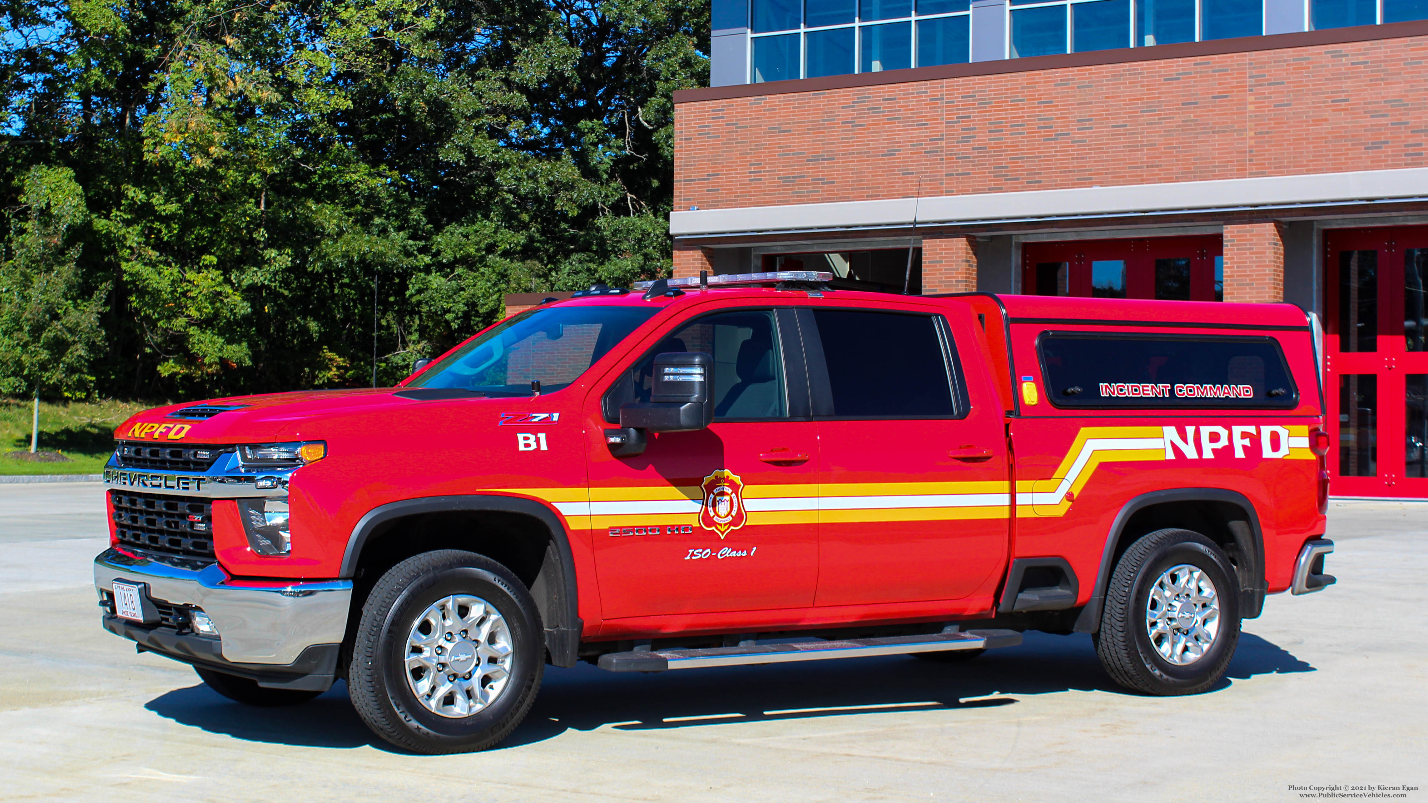 A photo  of North Providence Fire
            Battalion 1, a 2020 Chevrolet 2500HD Z71 Crew Cab             taken by Kieran Egan