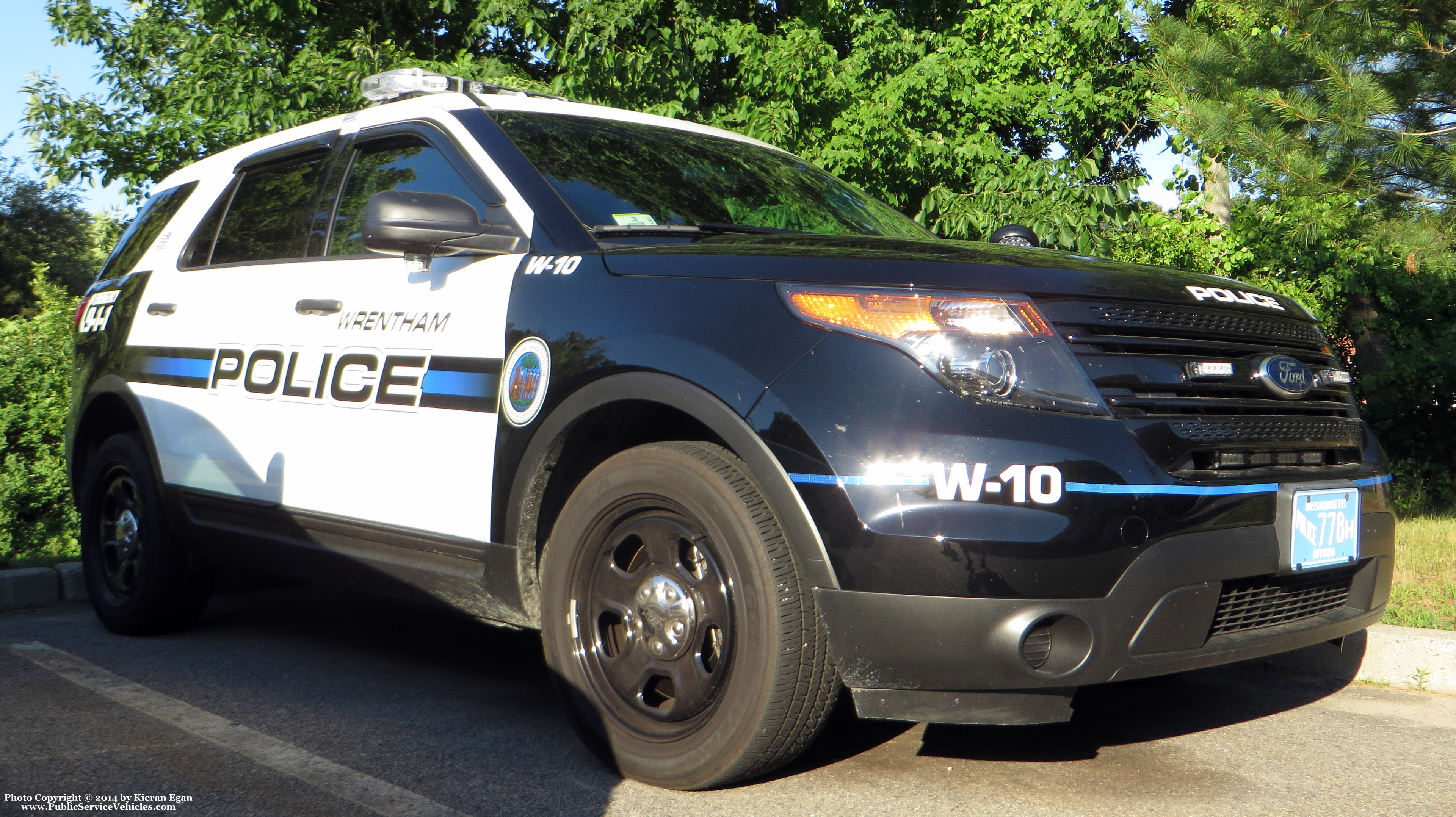 A photo  of Wrentham Police
            Cruiser W-10, a 2013 Ford Police Interceptor Utility             taken by Kieran Egan