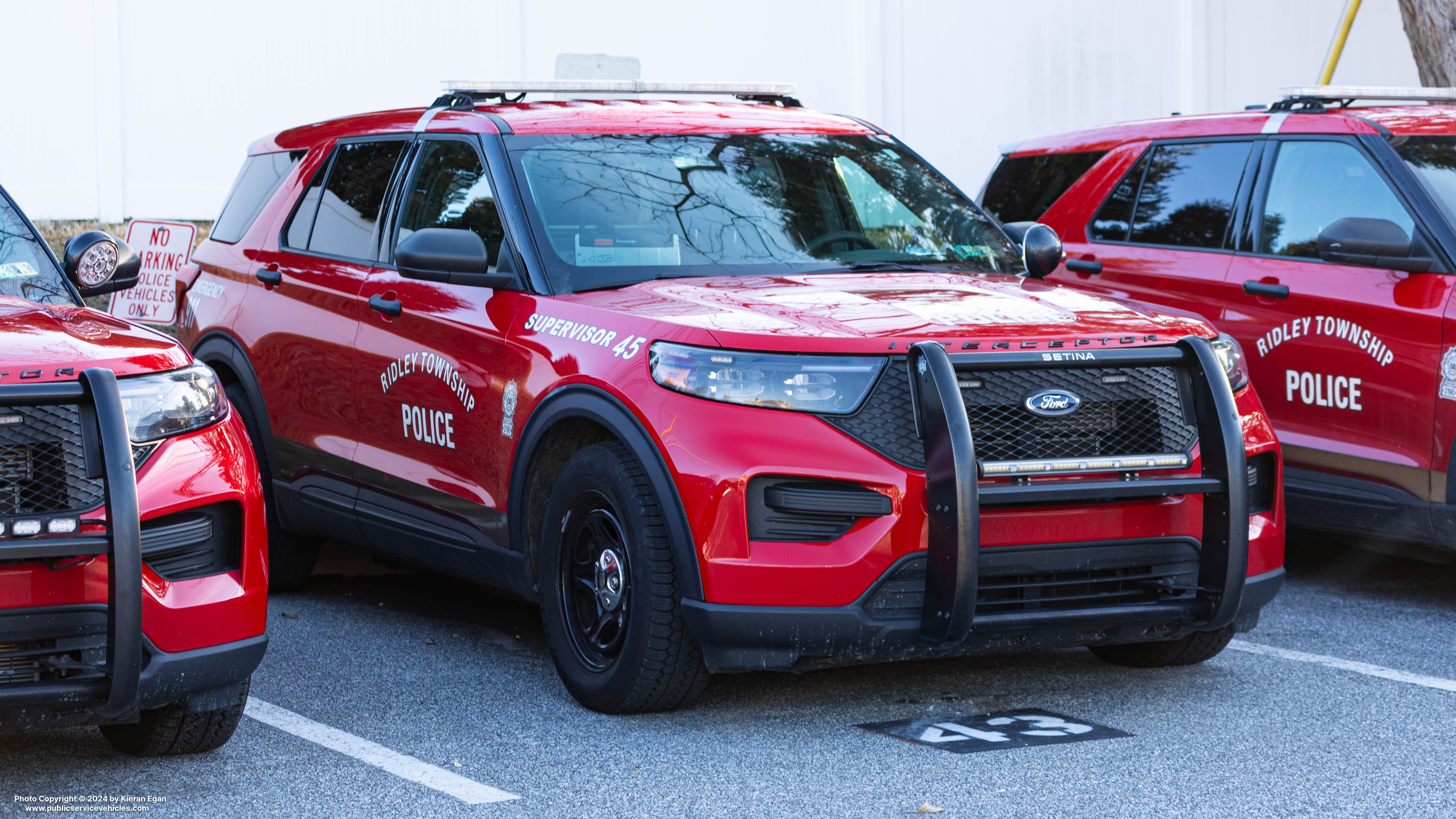 A photo  of Ridley Township Police
            Cruiser 31-45, a 2020-2022 Ford Police Interceptor Utility             taken by Kieran Egan