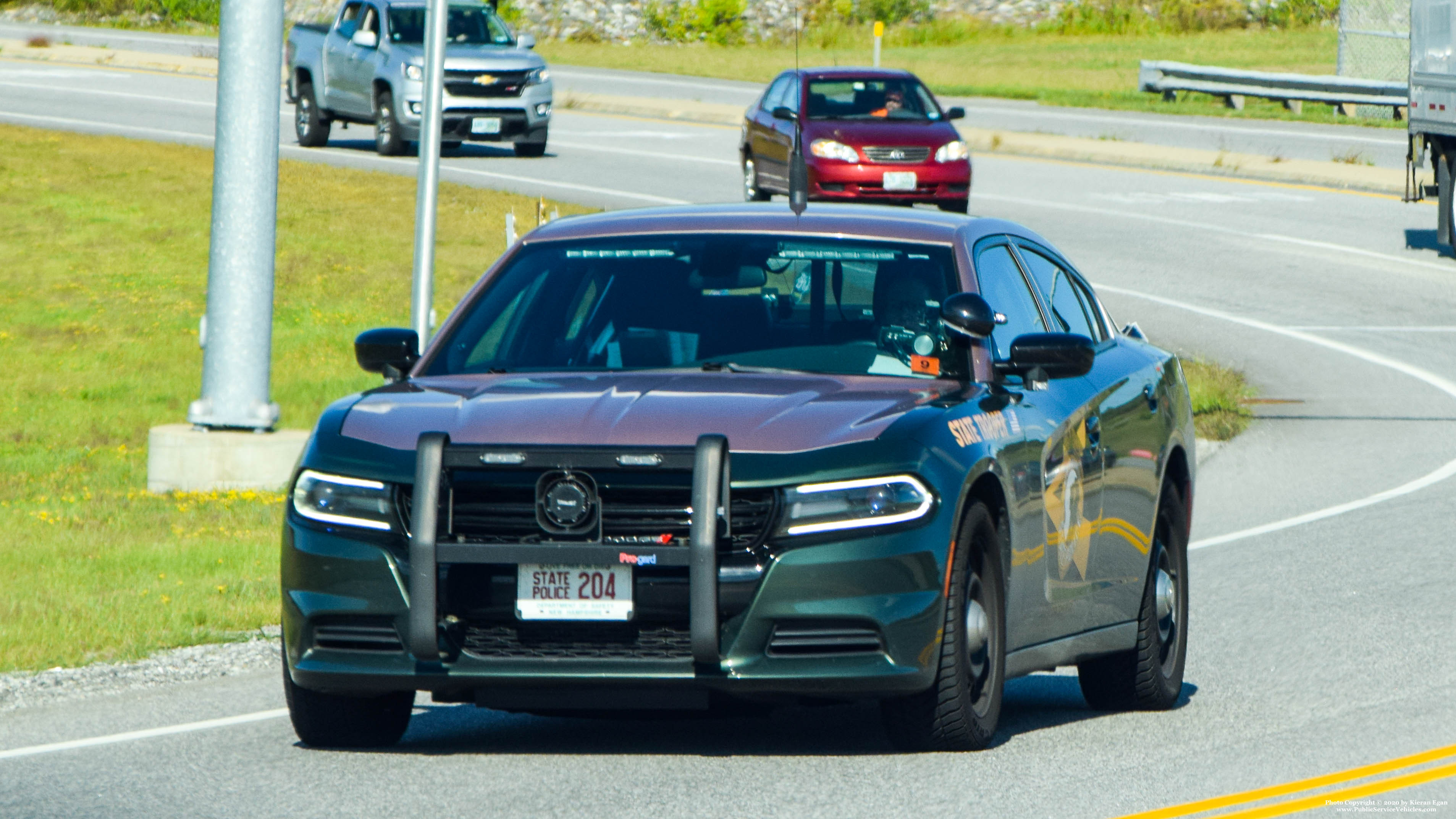 A photo  of New Hampshire State Police
            Cruiser 204, a 2015-2019 Dodge Charger             taken by Kieran Egan