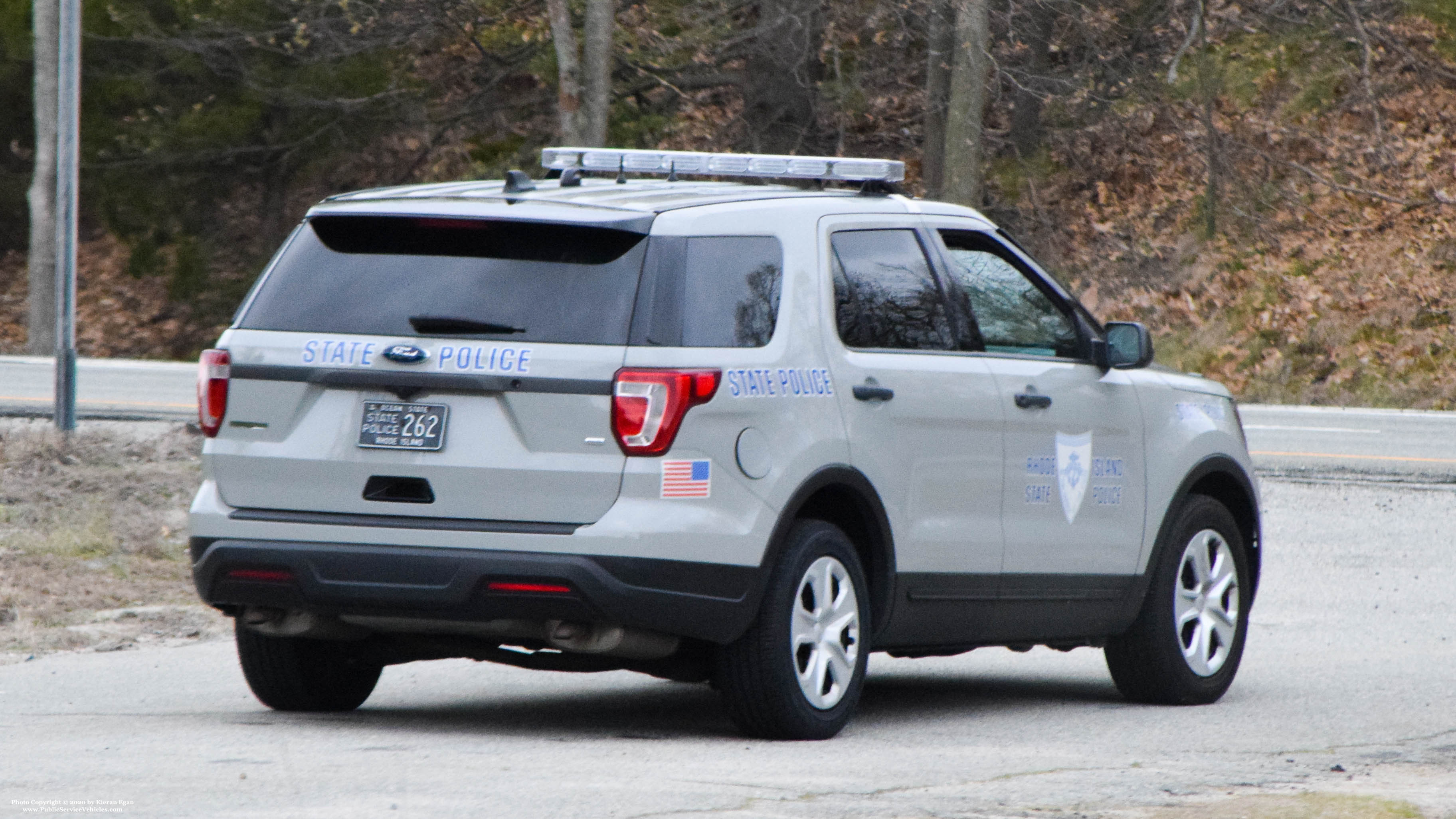 A photo  of Rhode Island State Police
            Cruiser 262, a 2018 Ford Police Interceptor Utility             taken by Kieran Egan