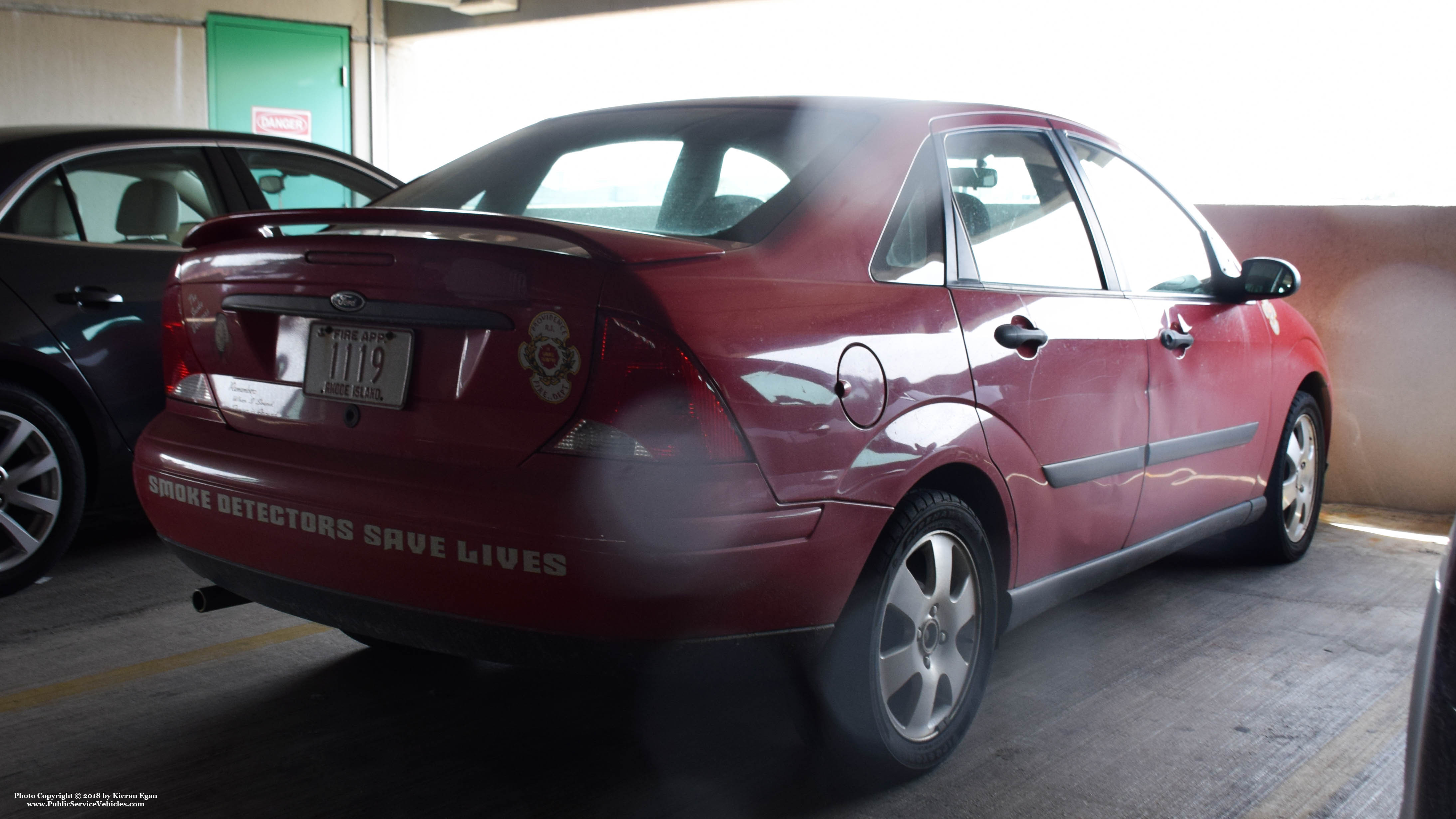 A photo  of Providence Fire
            Administration Vehicle, a 1998-2003 Ford Focus             taken by Kieran Egan