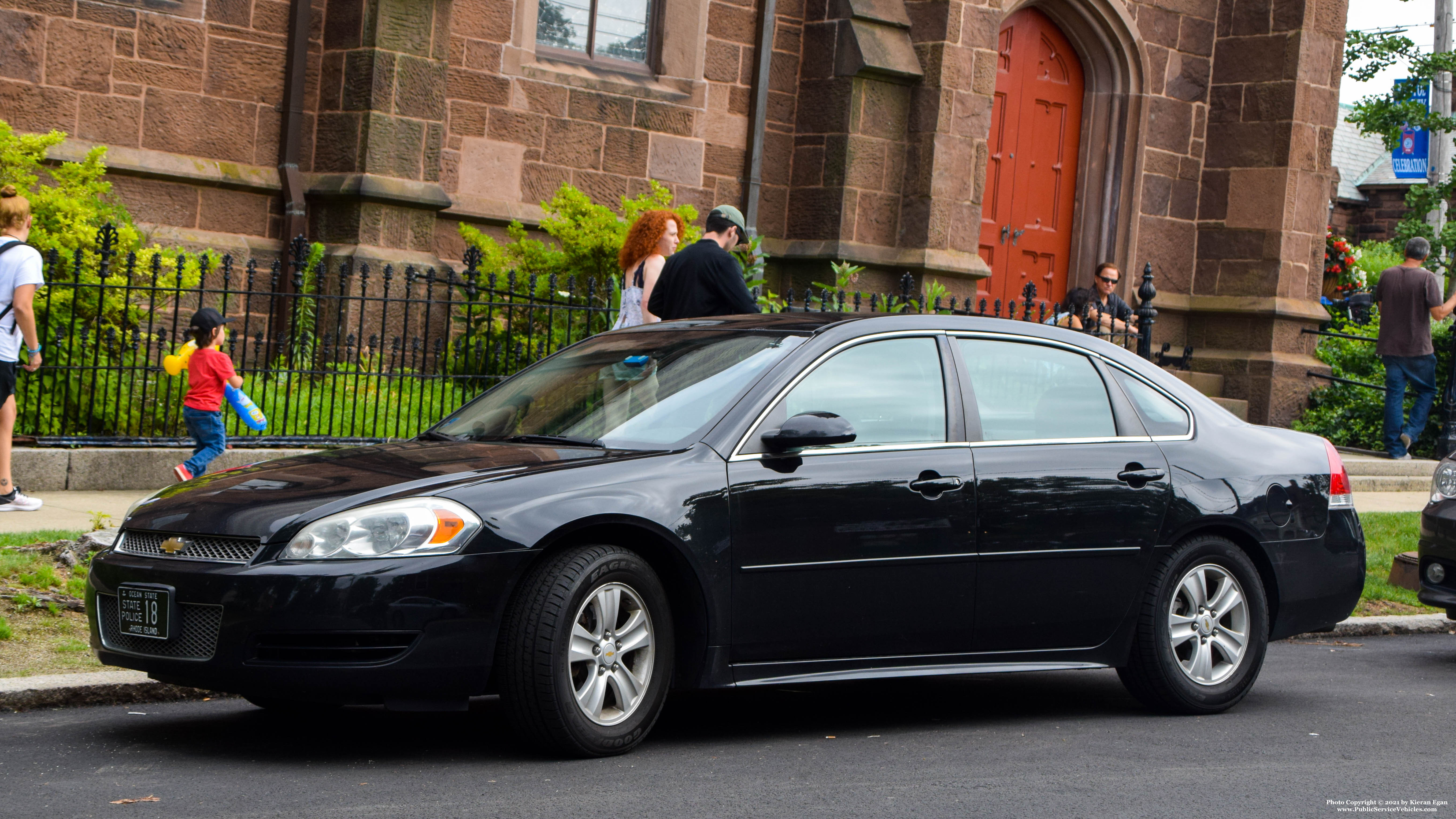 A photo  of Rhode Island State Police
            Cruiser 18, a 2013 Chevrolet Impala             taken by Kieran Egan