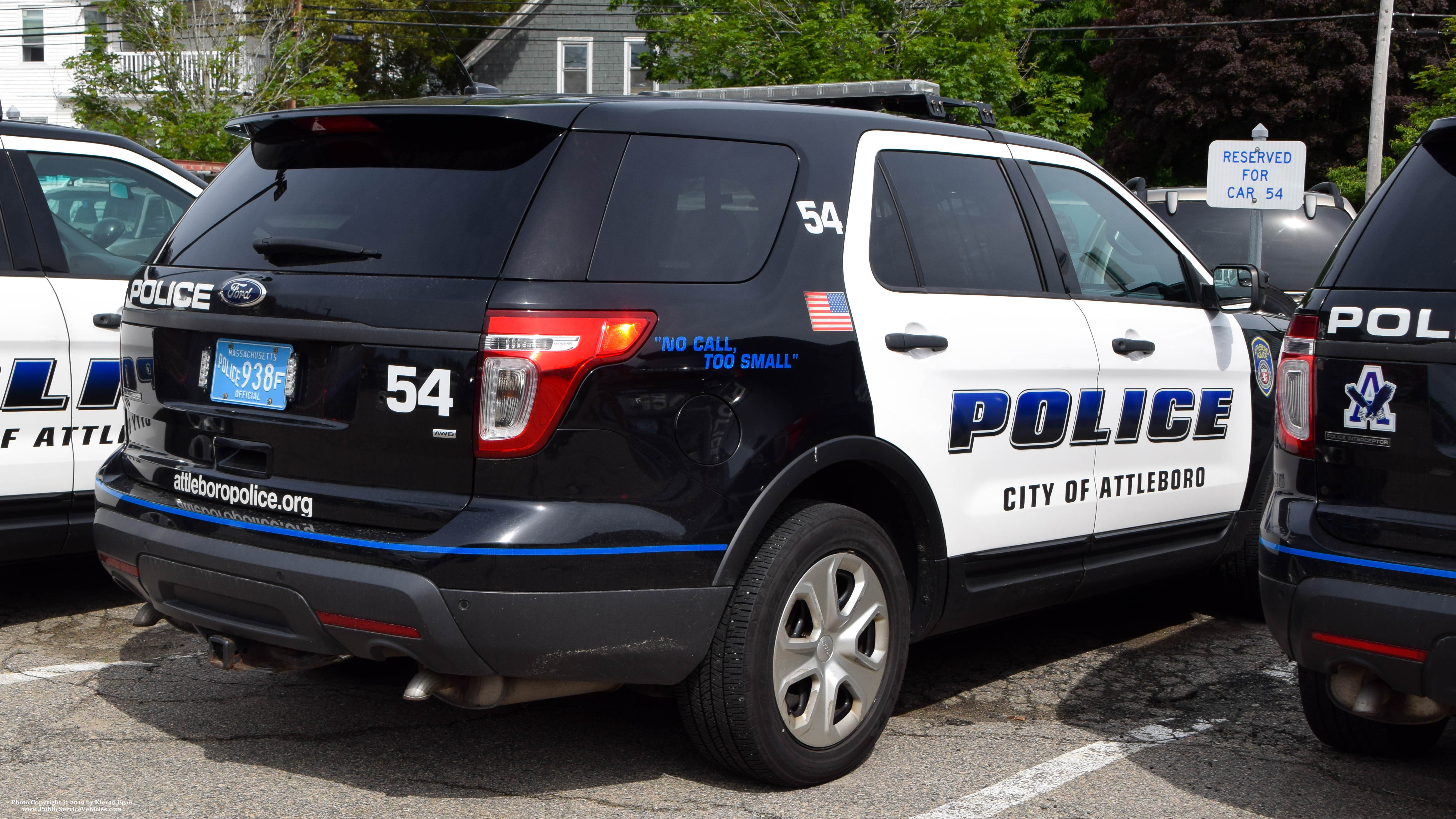 A photo  of Attleboro Police
            Car 54, a 2014 Ford Police Interceptor Utility             taken by Kieran Egan