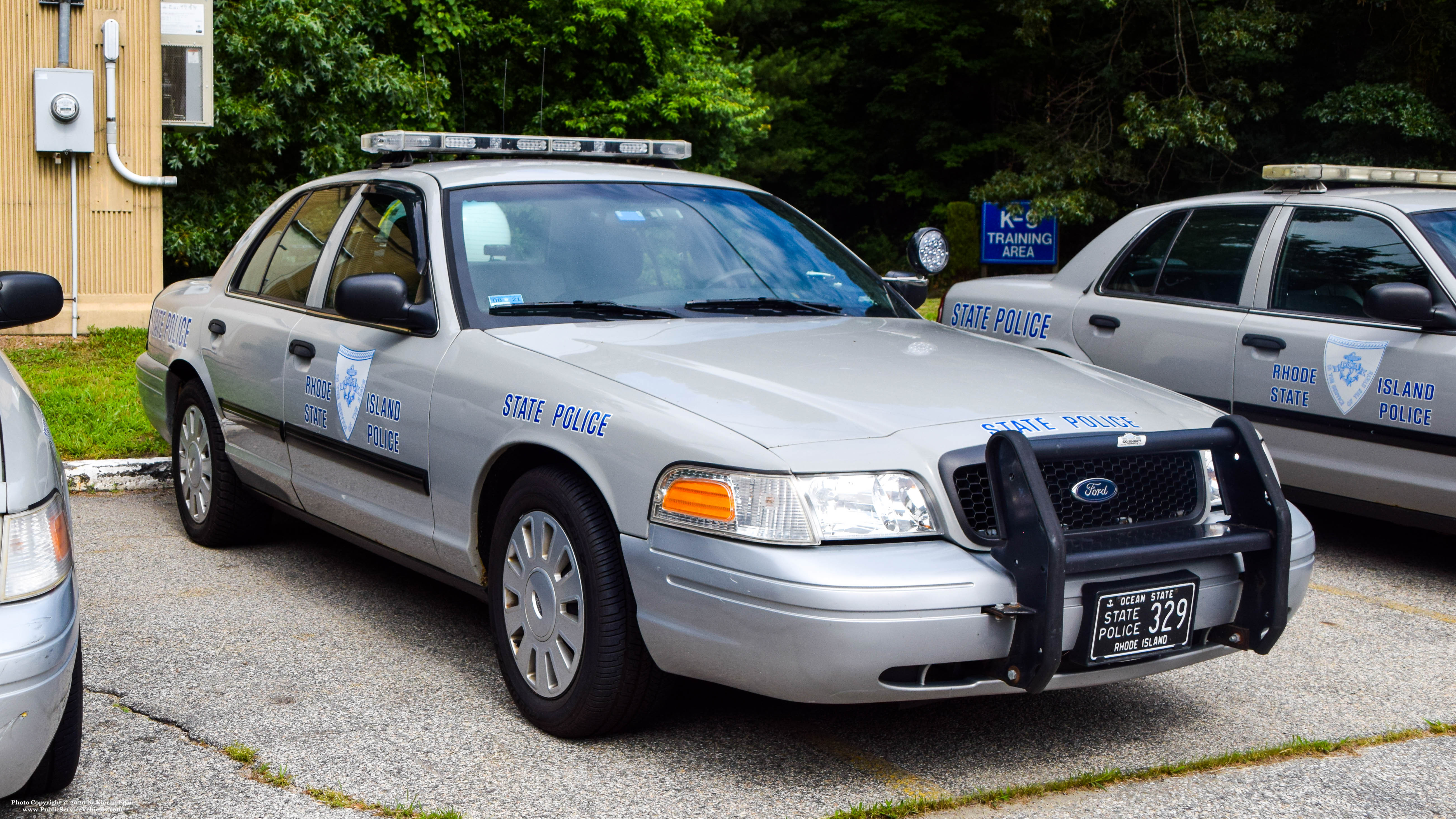 A photo  of Rhode Island State Police
            Cruiser 329, a 2010 Ford Crown Victoria Police Interceptor             taken by Kieran Egan