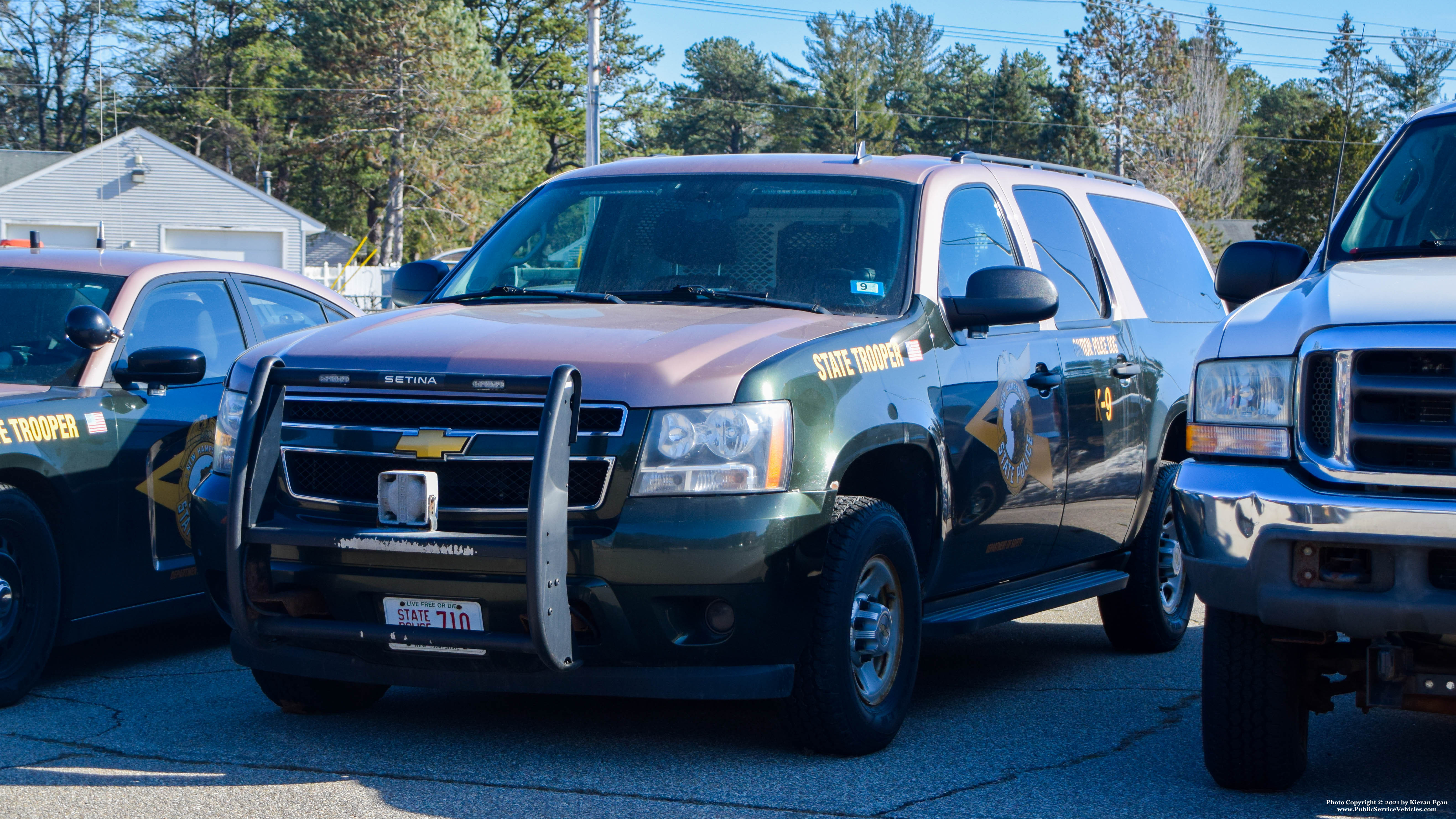 A photo  of New Hampshire State Police
            Cruiser 710, a 2007-2014 Chevrolet Suburban             taken by Kieran Egan
