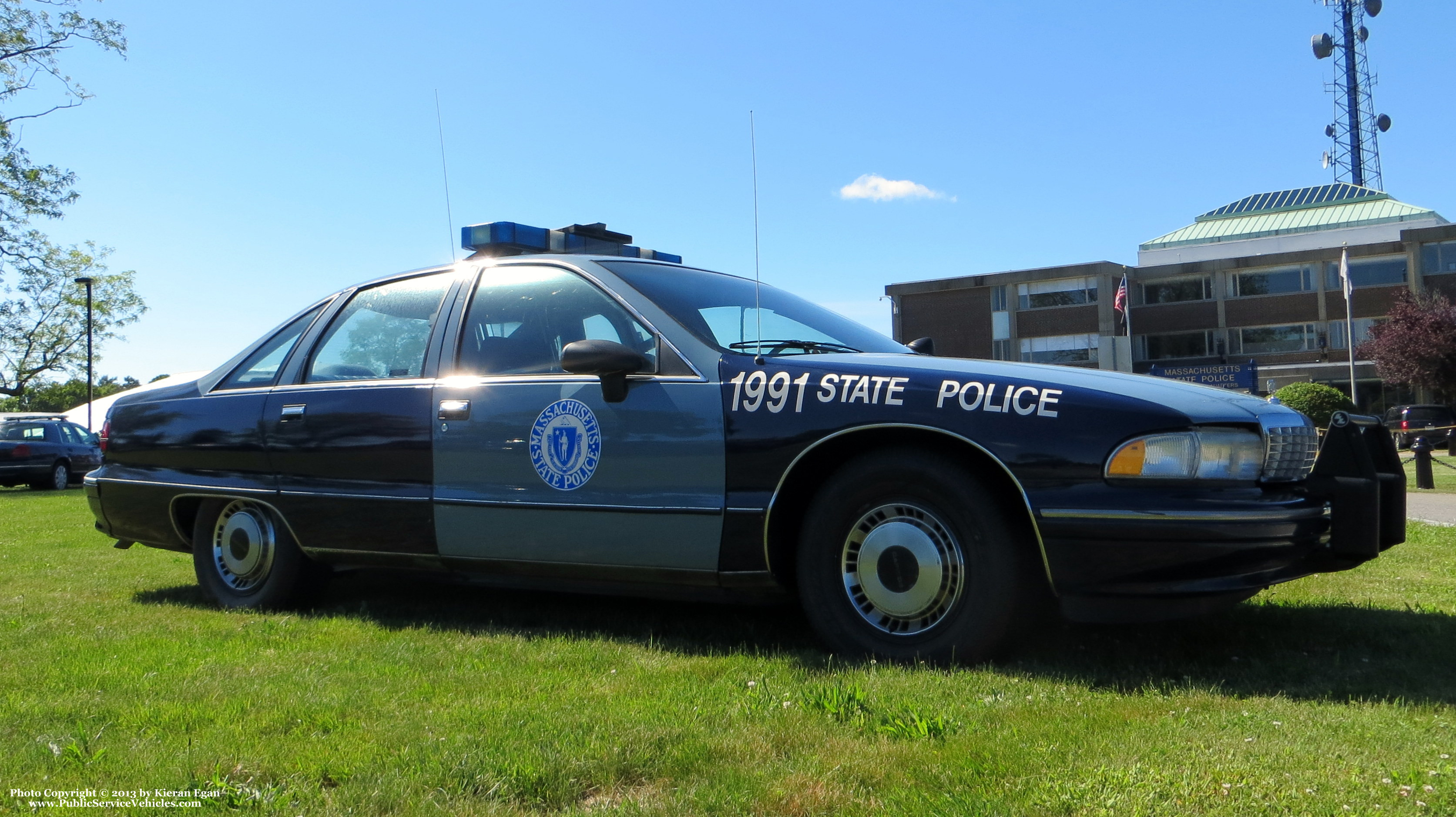 A photo  of Massachusetts State Police
            Cruiser 1991, a 1991 Chevrolet Caprice             taken by Kieran Egan