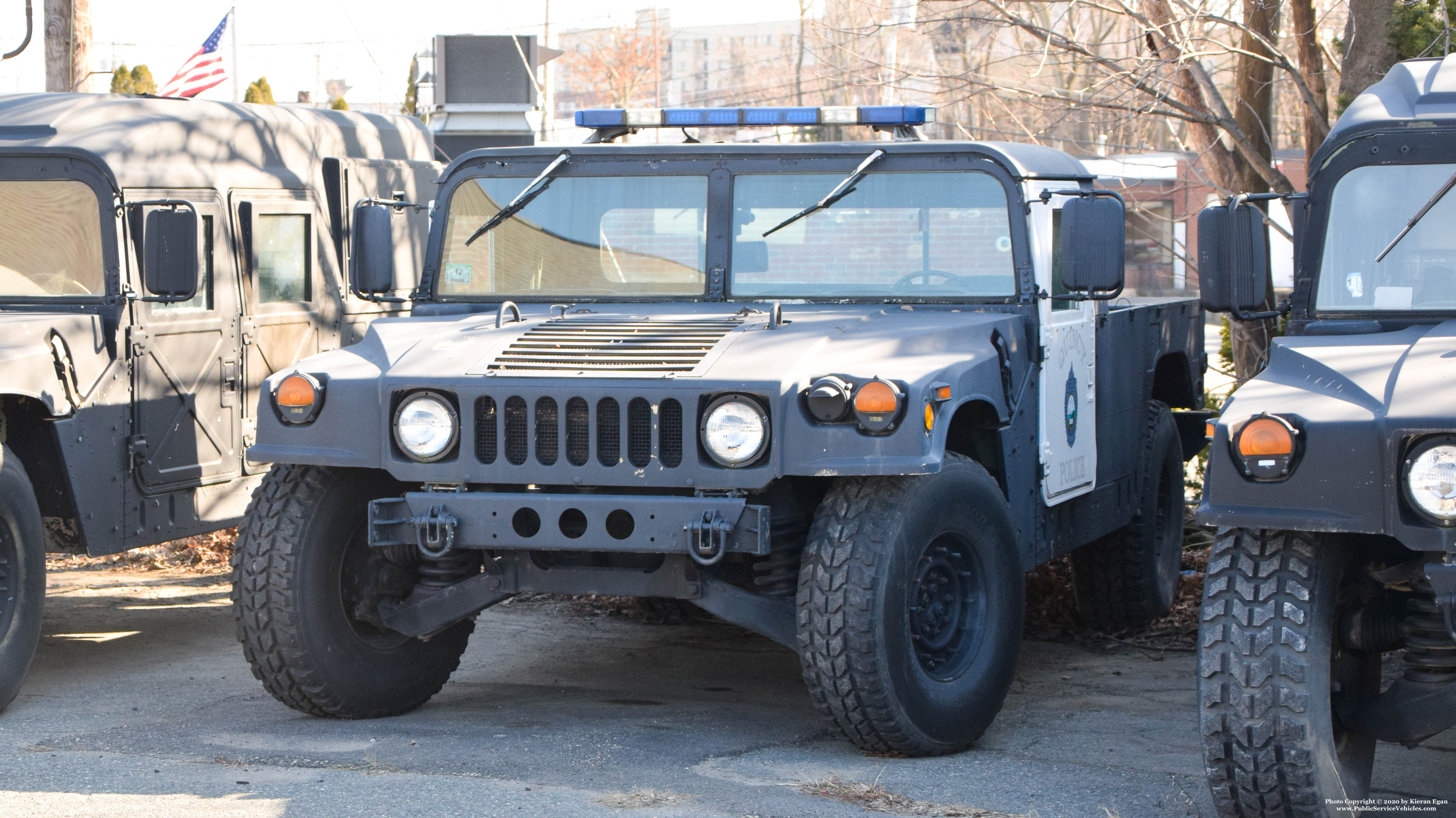 A photo  of Quincy Police
            Humvee, a 1990-2000 AM General Humvee             taken by Kieran Egan