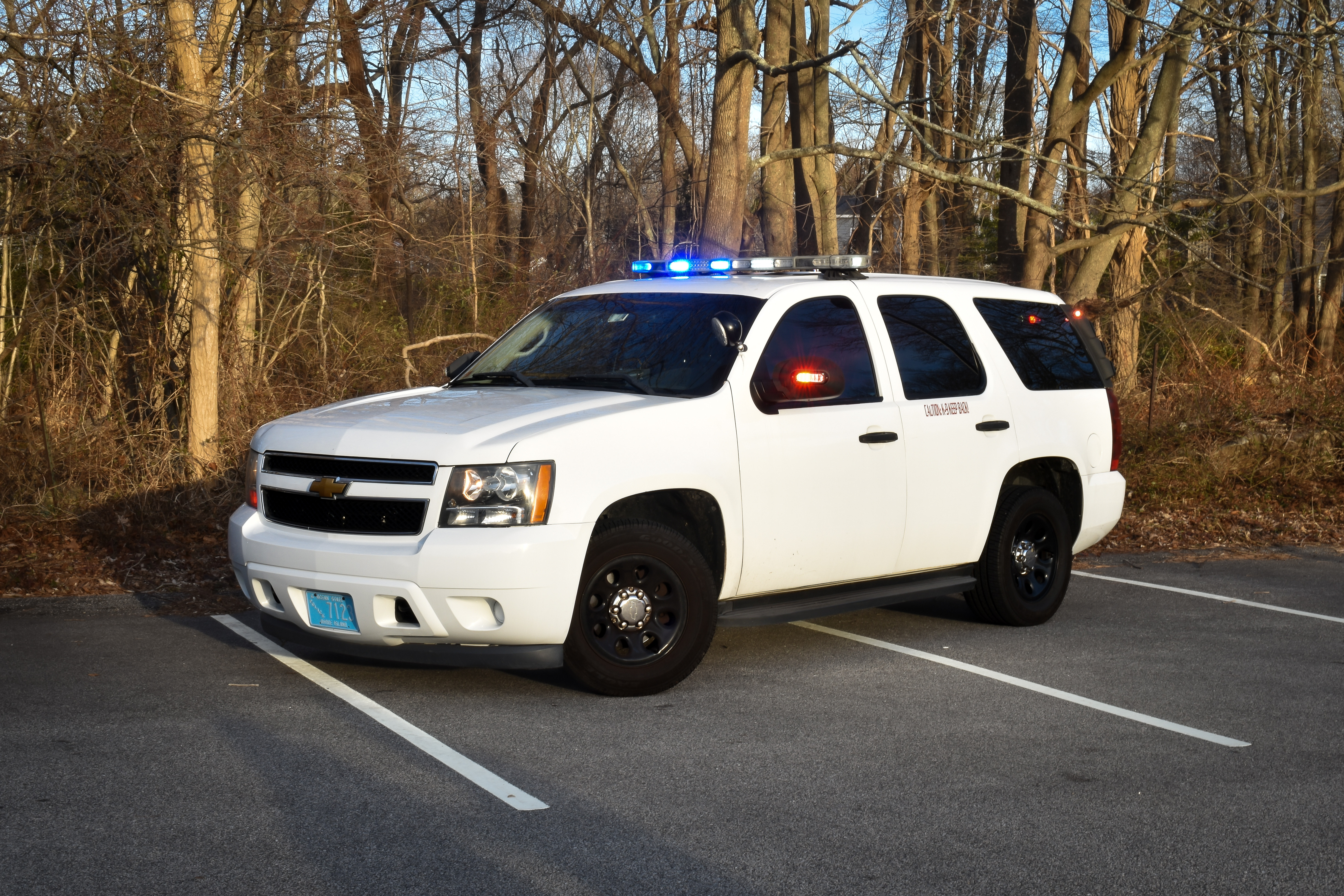 A photo  of University of Rhode Island Police
            K9-3, a 2010 Chevrolet Tahoe             taken by Luke Tougas