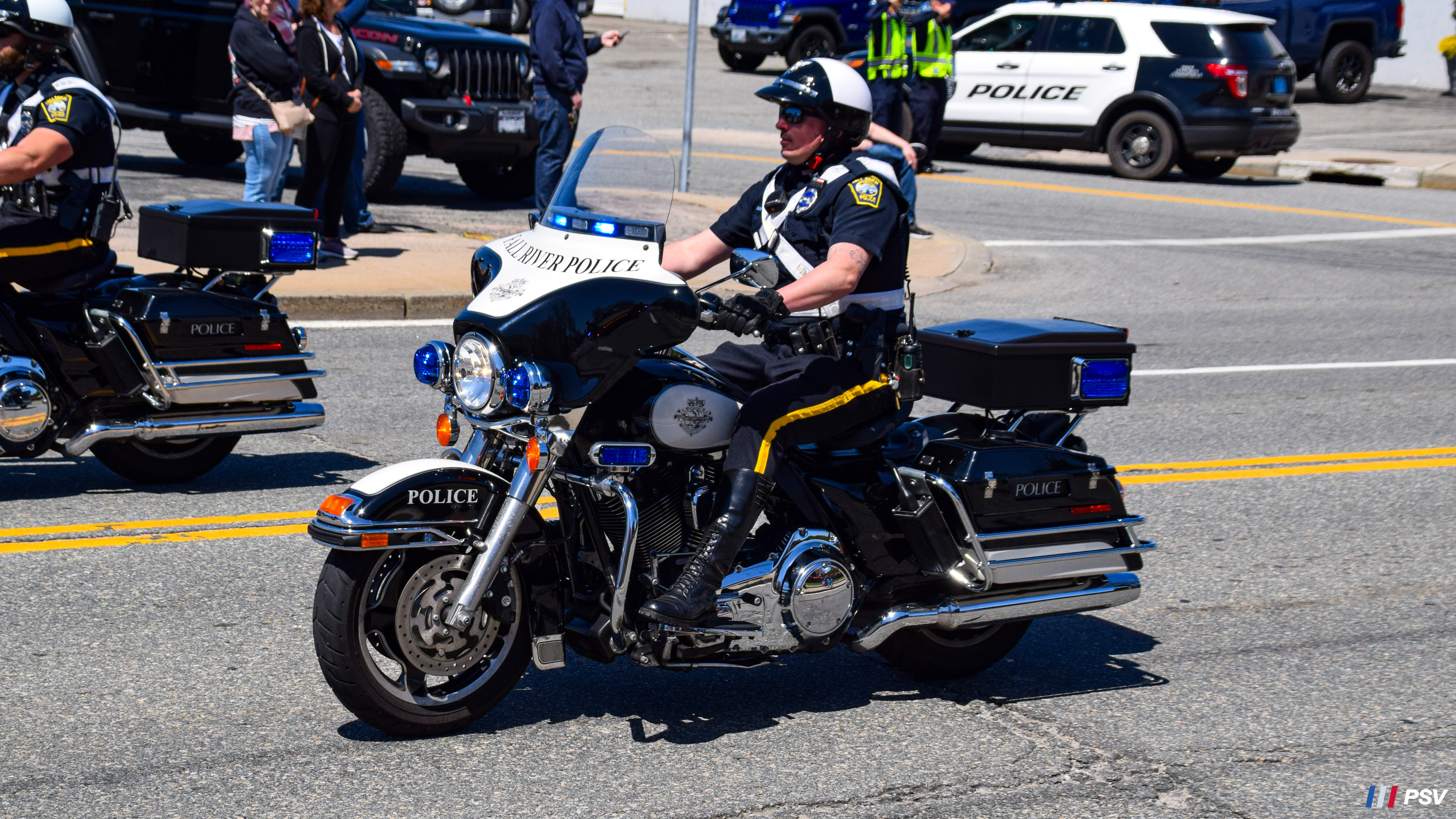 A photo  of Fall River Police
            Motorcycle 5, a 2013 Harley-Davidson Electra Glide             taken by Kieran Egan