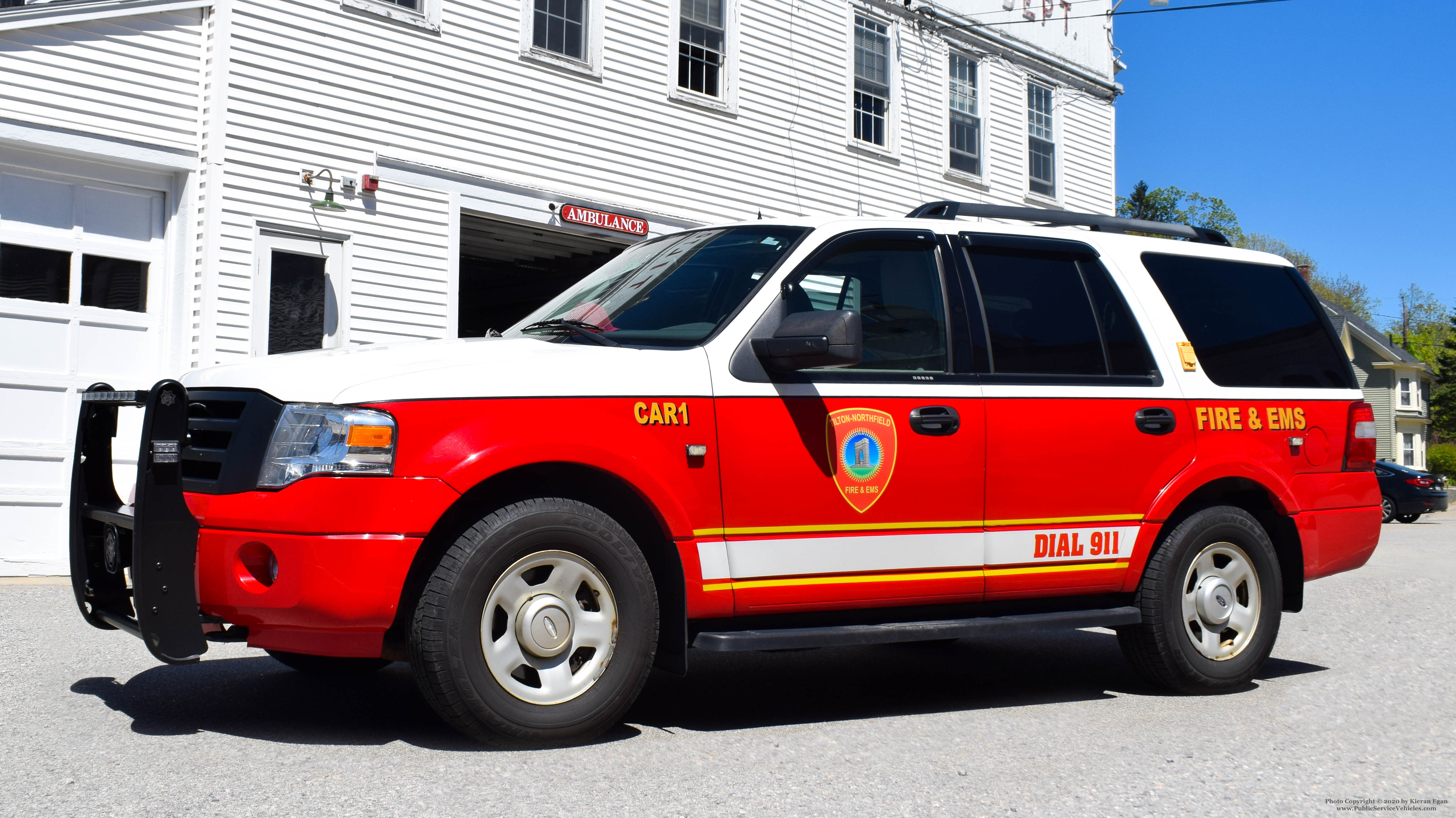 A photo  of Tilton-Northfield Fire District
            21 Car 1, a 2009 Ford Expedition             taken by Kieran Egan