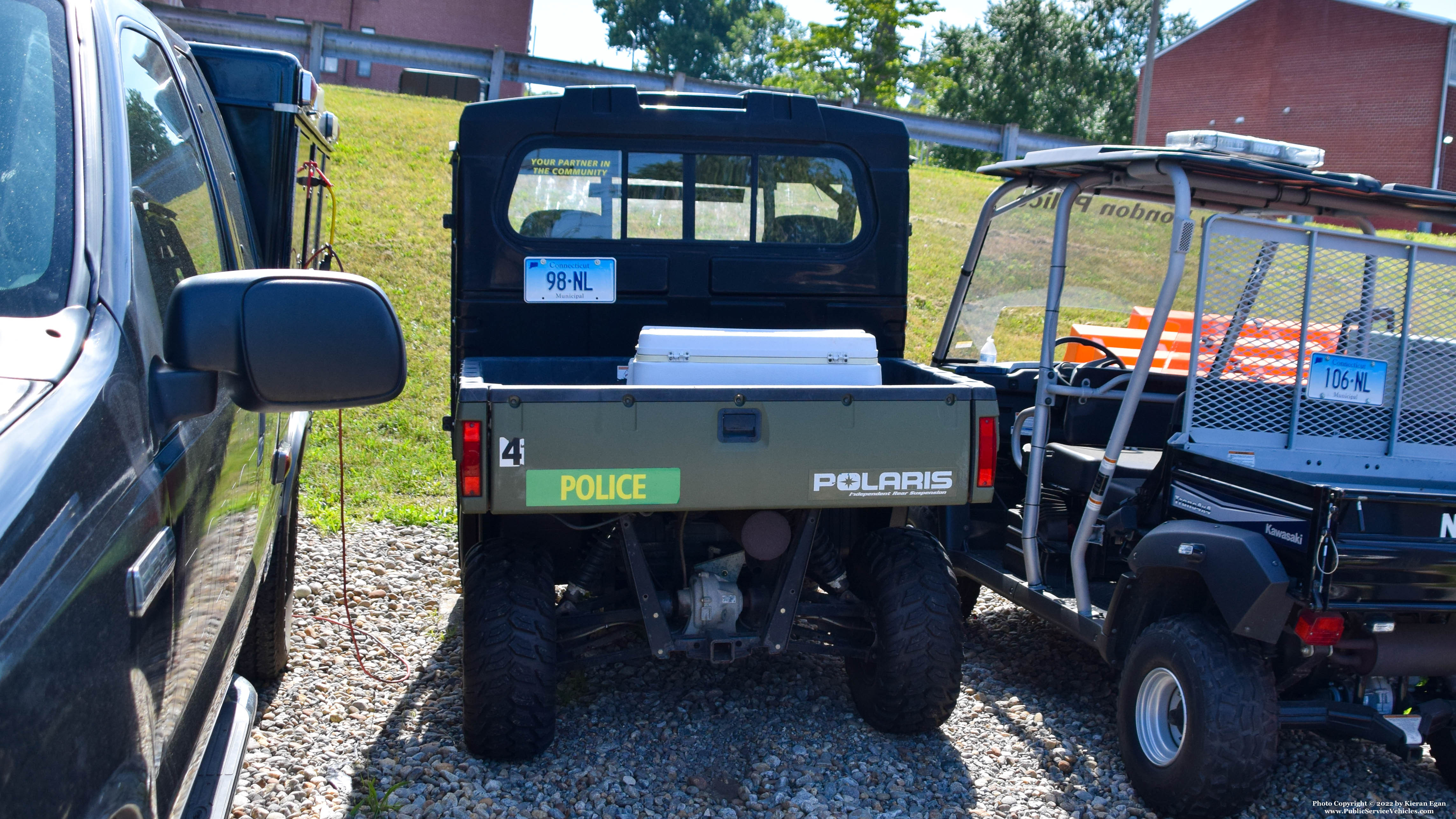 A photo  of New London Police
            ATV 98, a 1990-2020 Polaris             taken by Kieran Egan