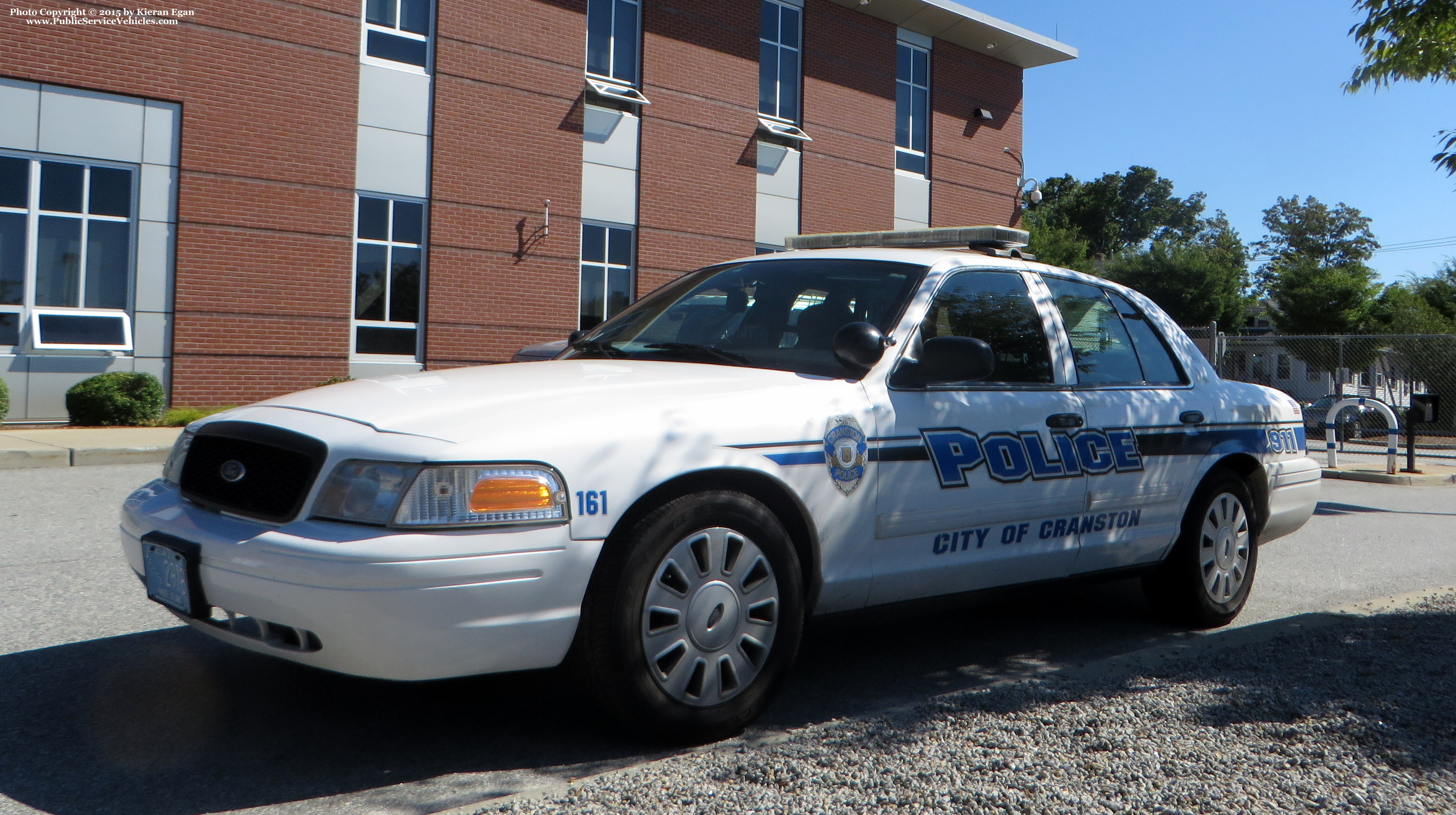 A photo  of Cranston Police
            Cruiser 161, a 2009-2011 Ford Crown Victoria Police Interceptor             taken by Kieran Egan