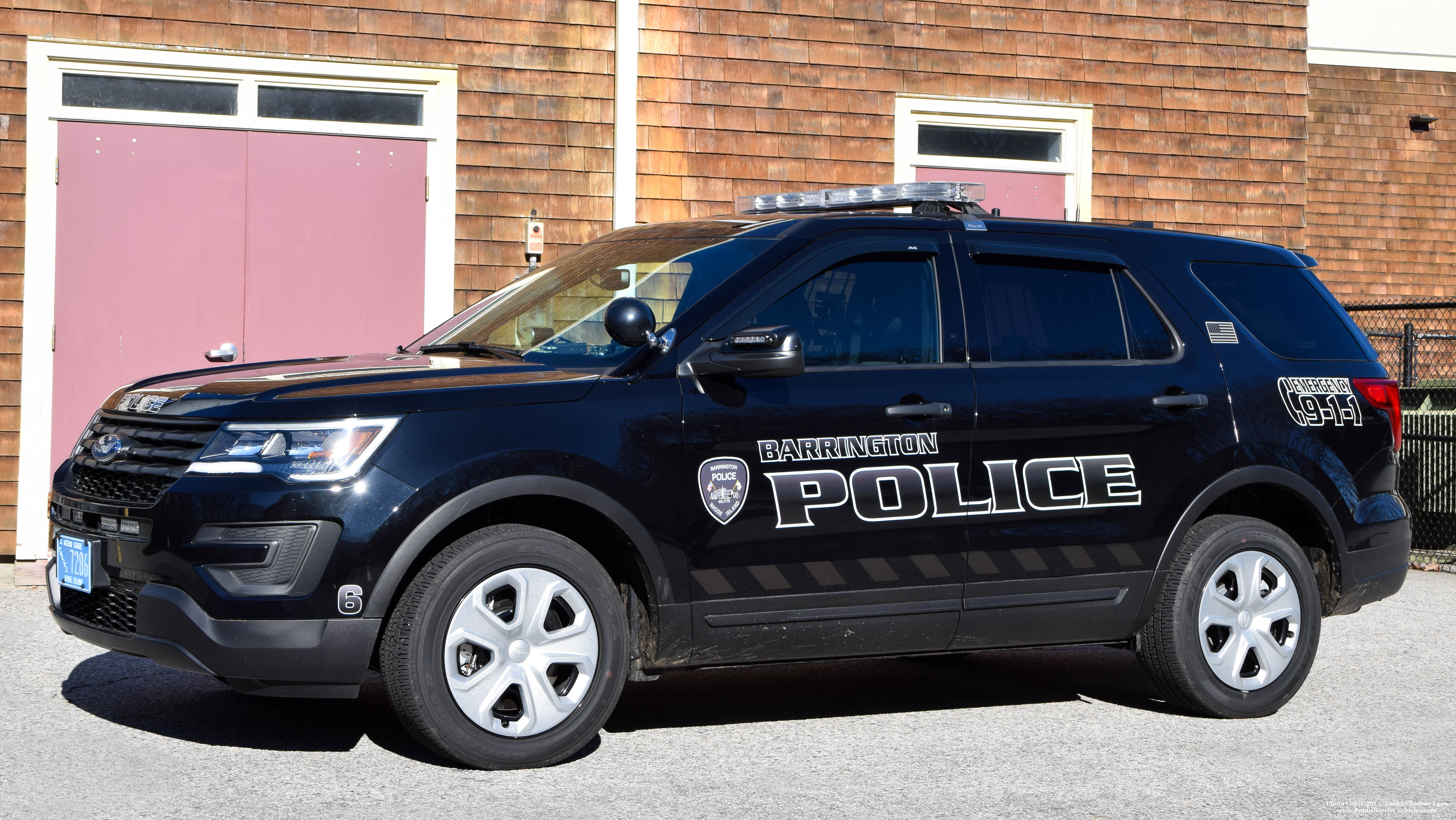 A photo of Barrington Police
Patrol Car 6, a 2019 Ford Police Interceptor Utility taken by Kieran Egan