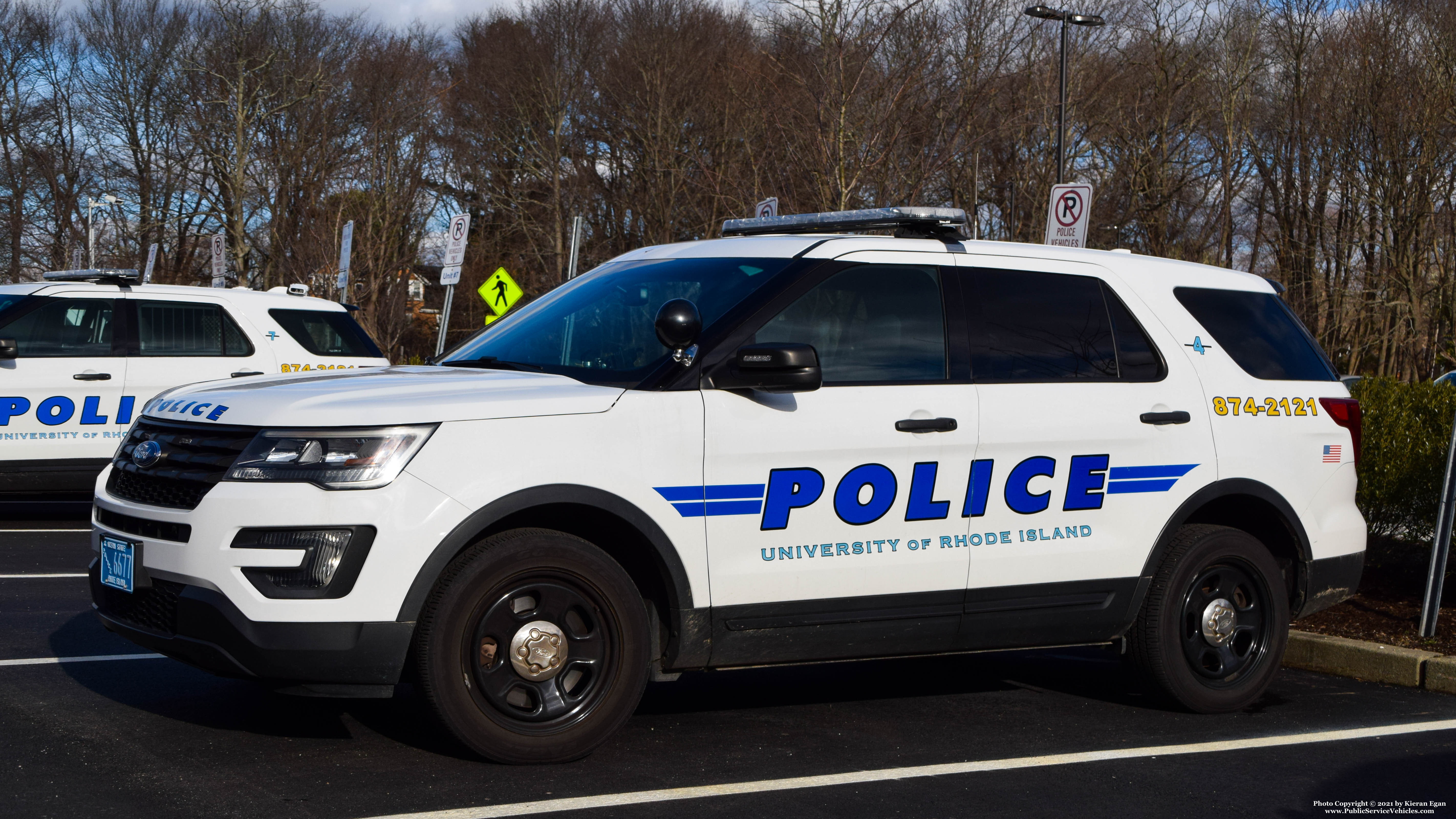 A photo  of University of Rhode Island Police
            Car 4, a 2016-2019 Ford Police Interceptor Utility             taken by Kieran Egan