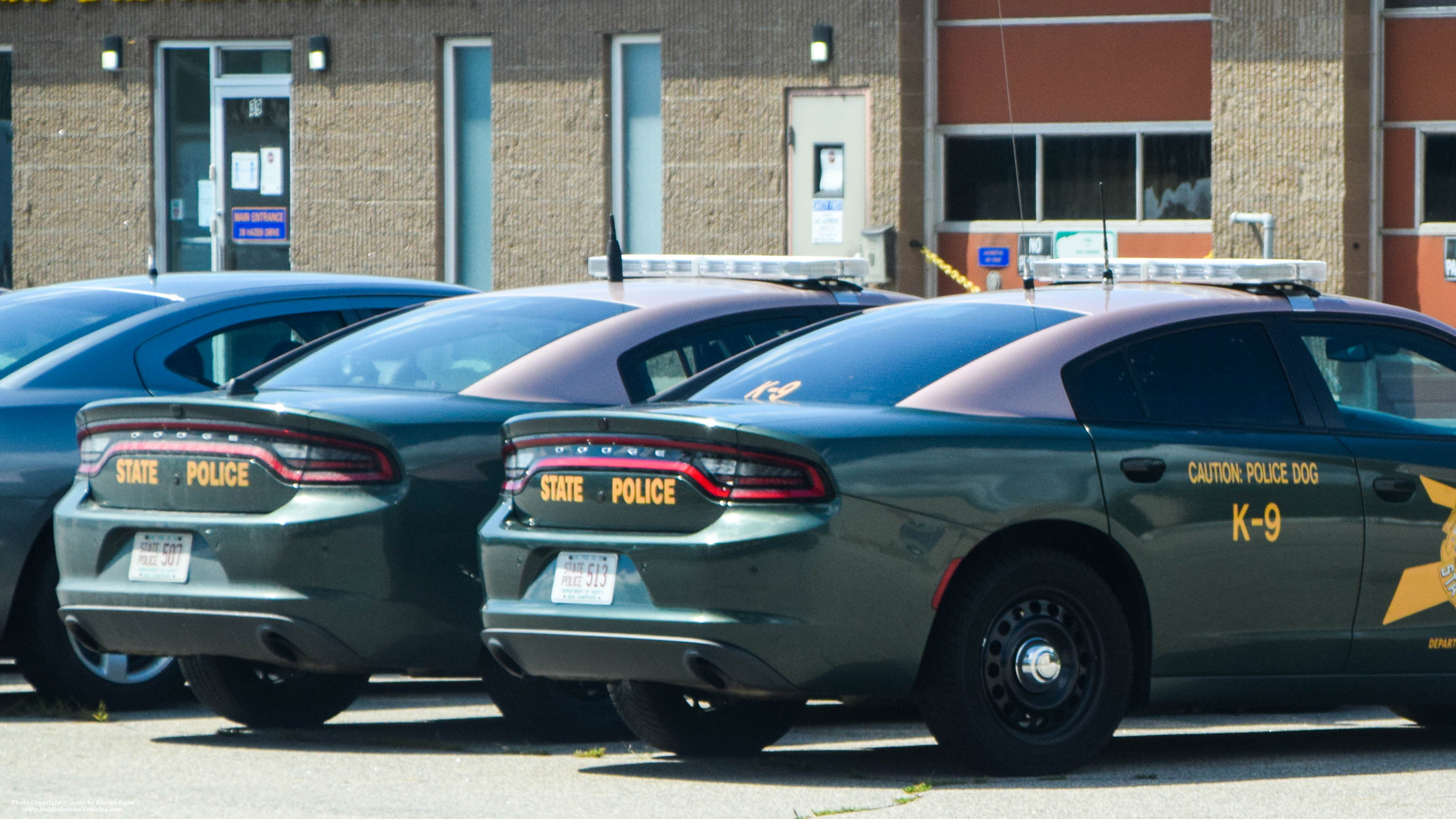 A photo  of New Hampshire State Police
            Cruiser 507, a 2015-2019 Dodge Charger             taken by Kieran Egan