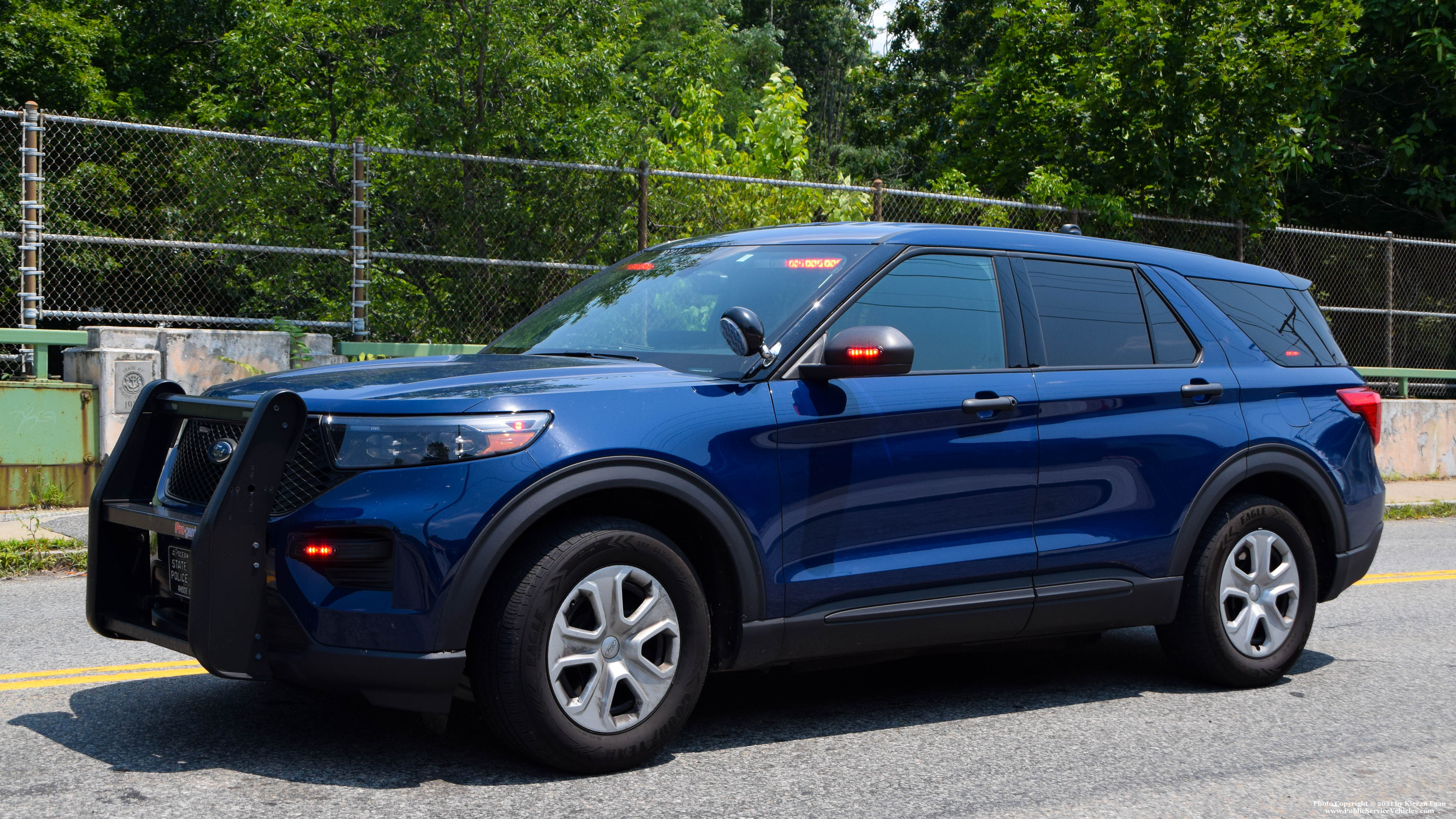 A photo  of Rhode Island State Police
            Cruiser 91, a 2020 Ford Police Interceptor Utility             taken by Kieran Egan