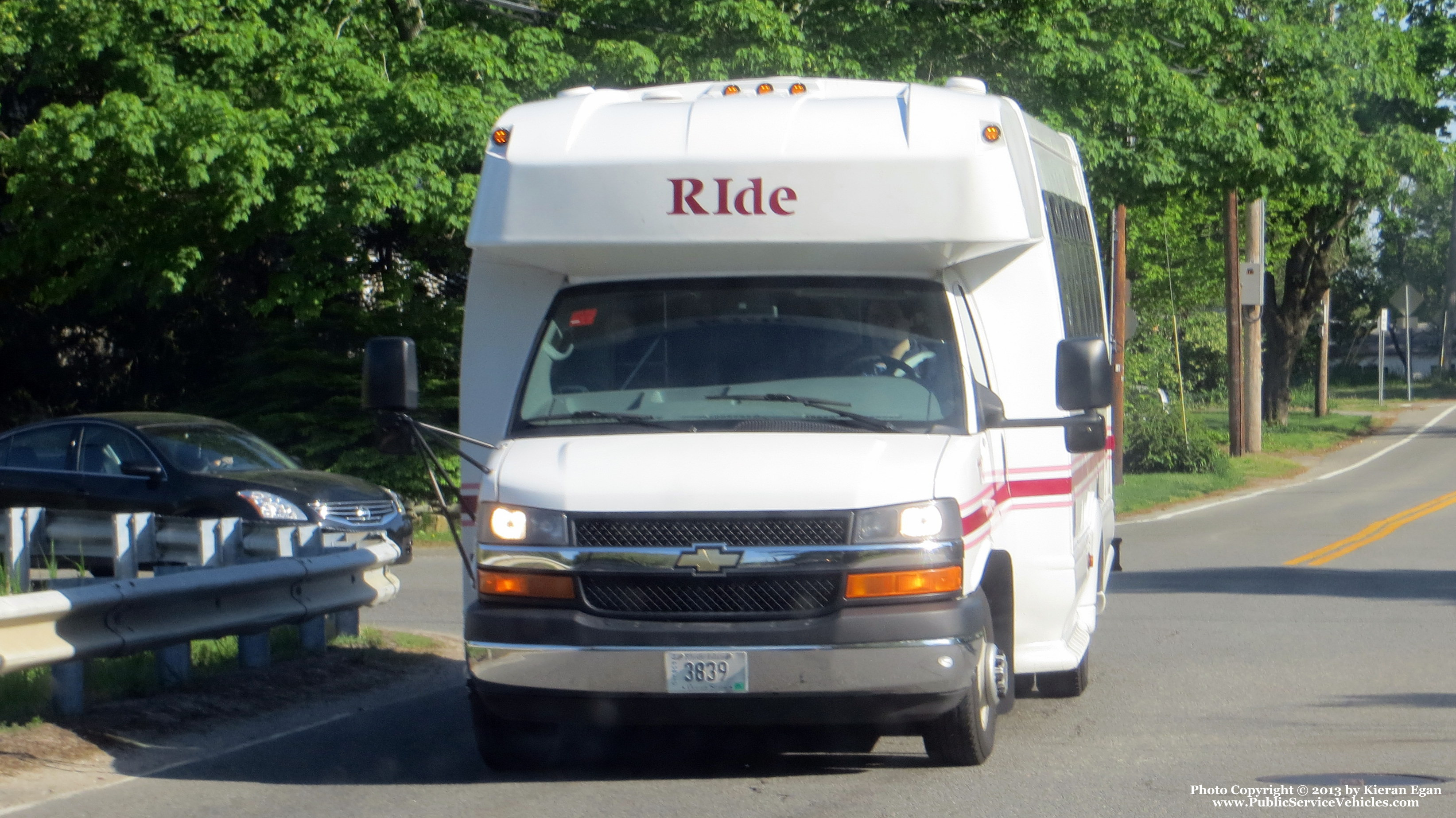 A photo  of Rhode Island Public Transit Authority
            Paratransit Bus 21110, a 2011 Chevrolet 4500 Bus             taken by Kieran Egan