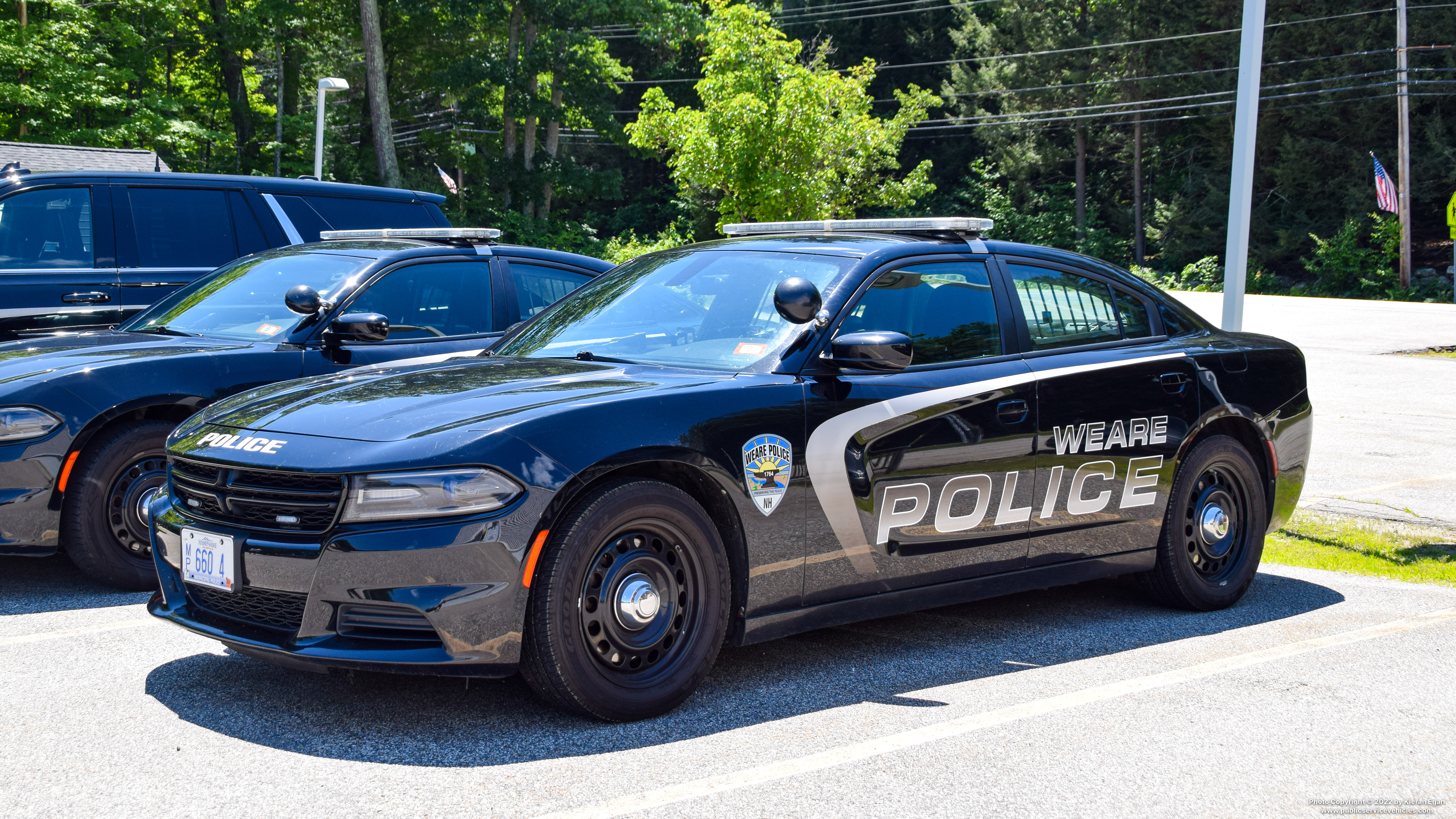 A photo  of Weare Police
            Car 4, a 2018 Dodge Charger             taken by Kieran Egan
