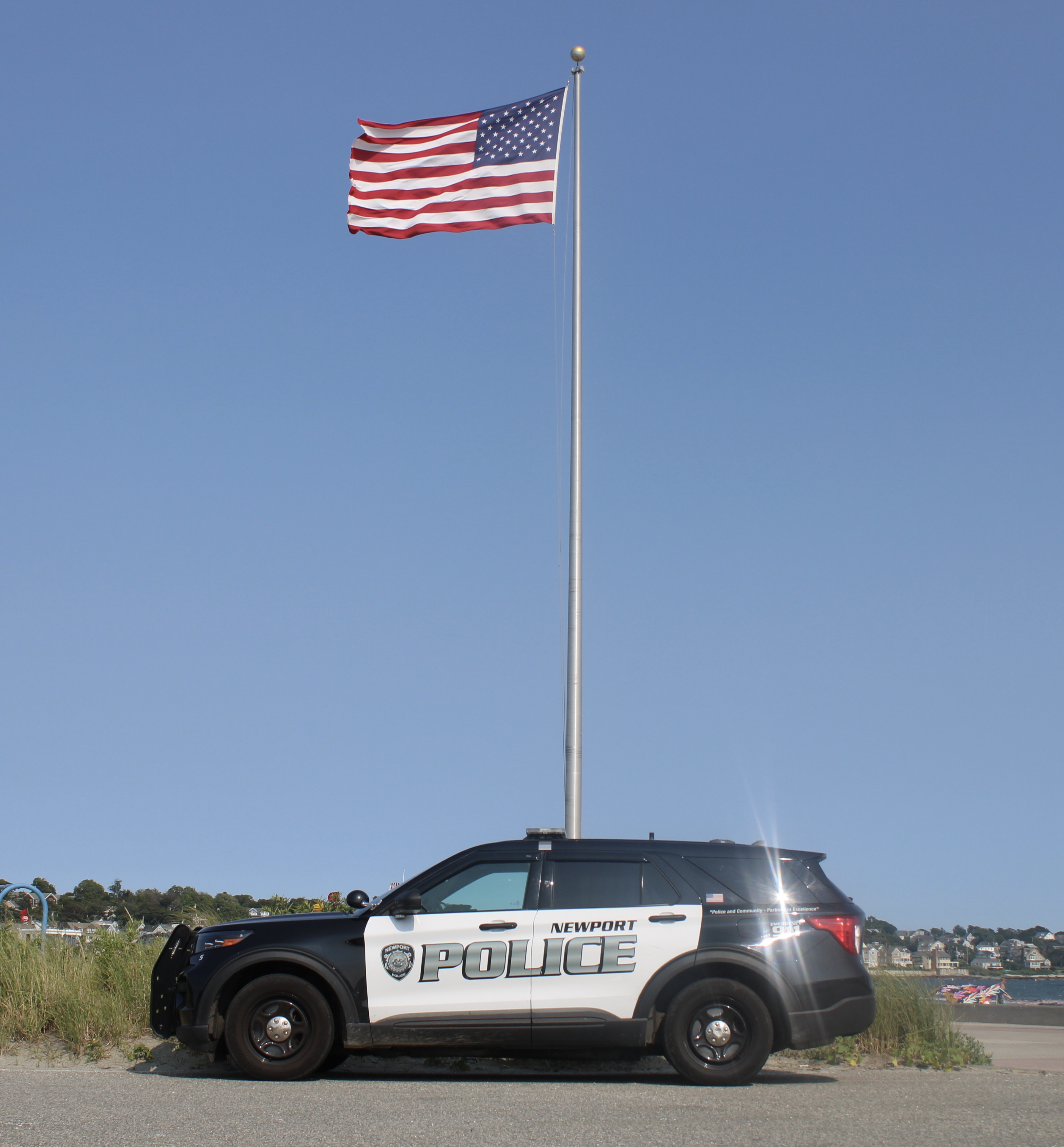 A photo  of Newport Police
            Car 5, a 2021-2023 Ford Police Interceptor Utility             taken by @riemergencyvehicles