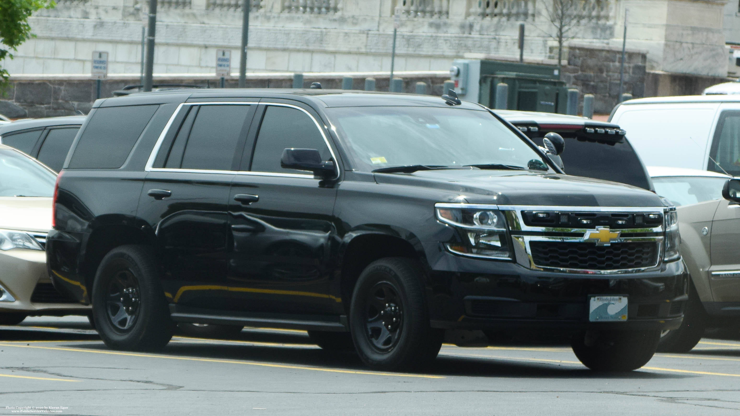 A photo  of Rhode Island State Police
            Cruiser 158, a 2019 Chevrolet Tahoe             taken by Kieran Egan