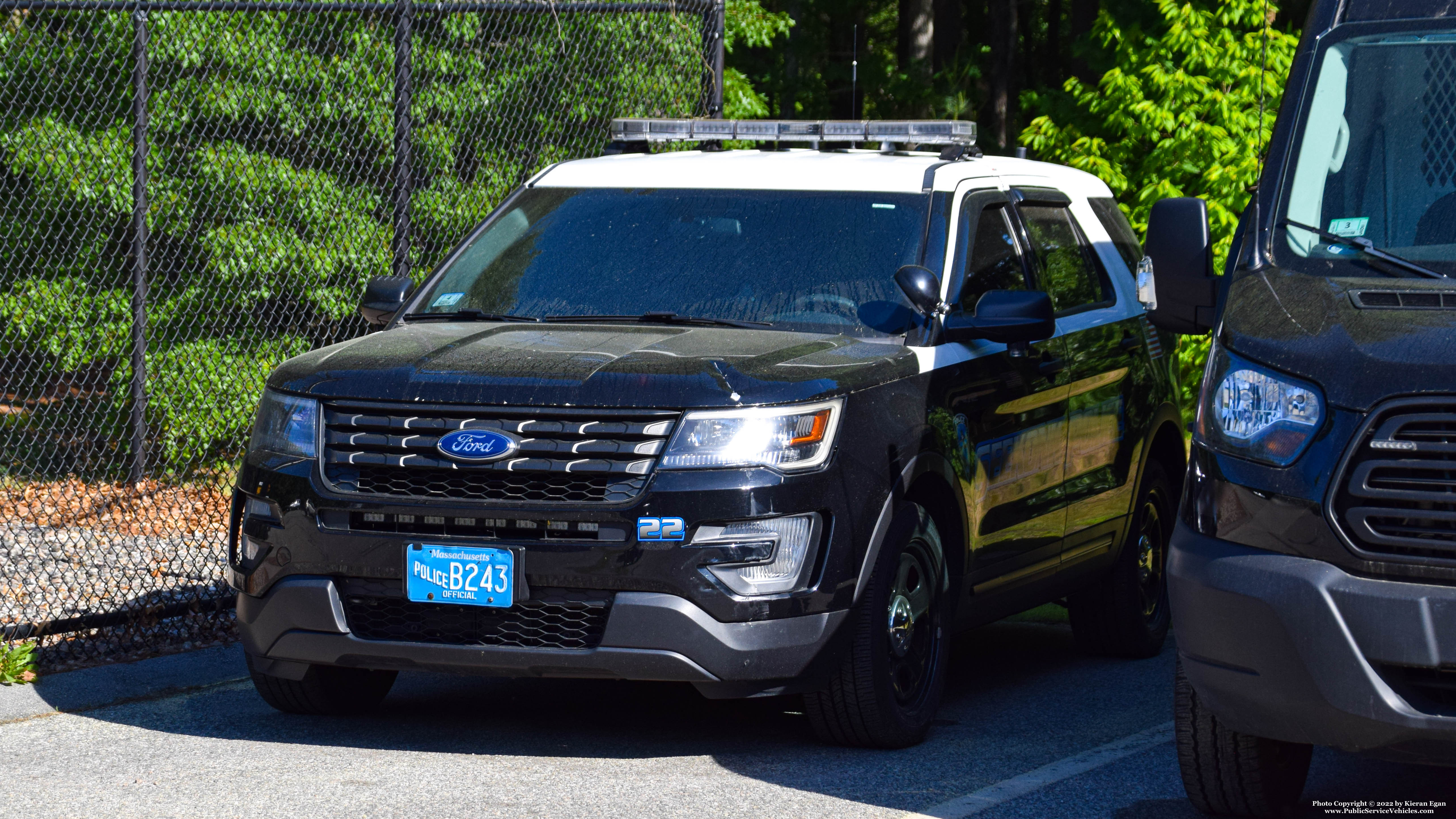 A photo  of Seekonk Police
            Car 22, a 2017 Ford Police Interceptor Utility             taken by Kieran Egan