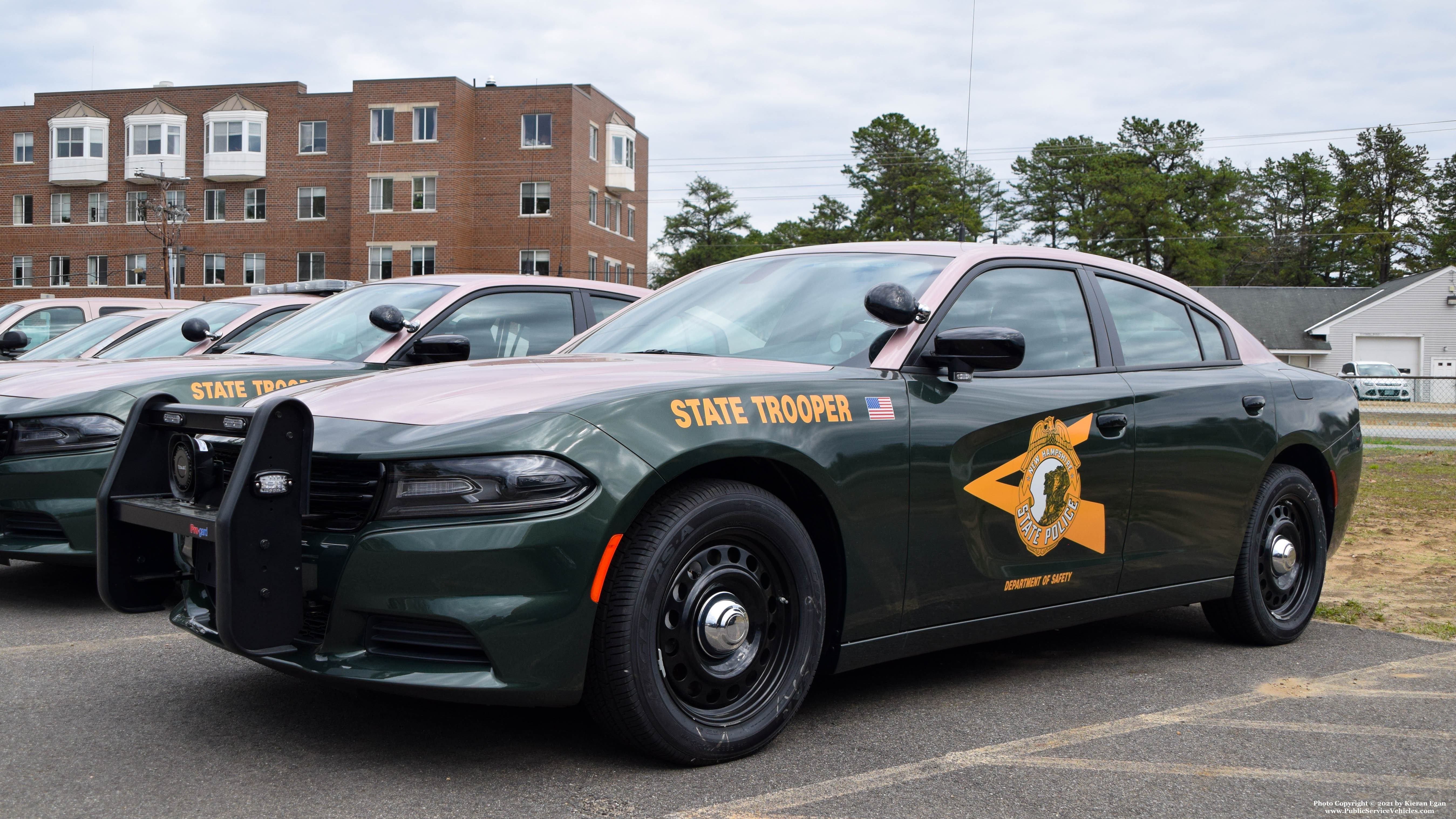 A photo  of New Hampshire State Police
            Cruiser 410, a 2020 Dodge Charger             taken by Kieran Egan