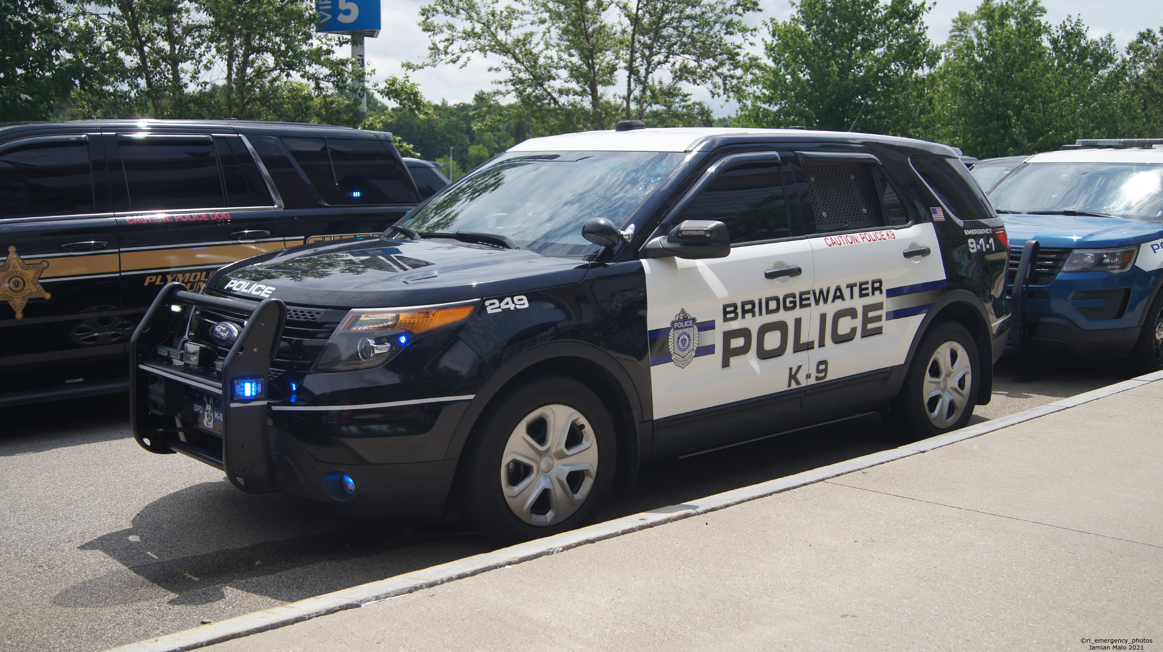 A photo  of Bridgewater Police
            Cruiser 249, a 2013-2015 Ford Police Interceptor Utility             taken by Jamian Malo