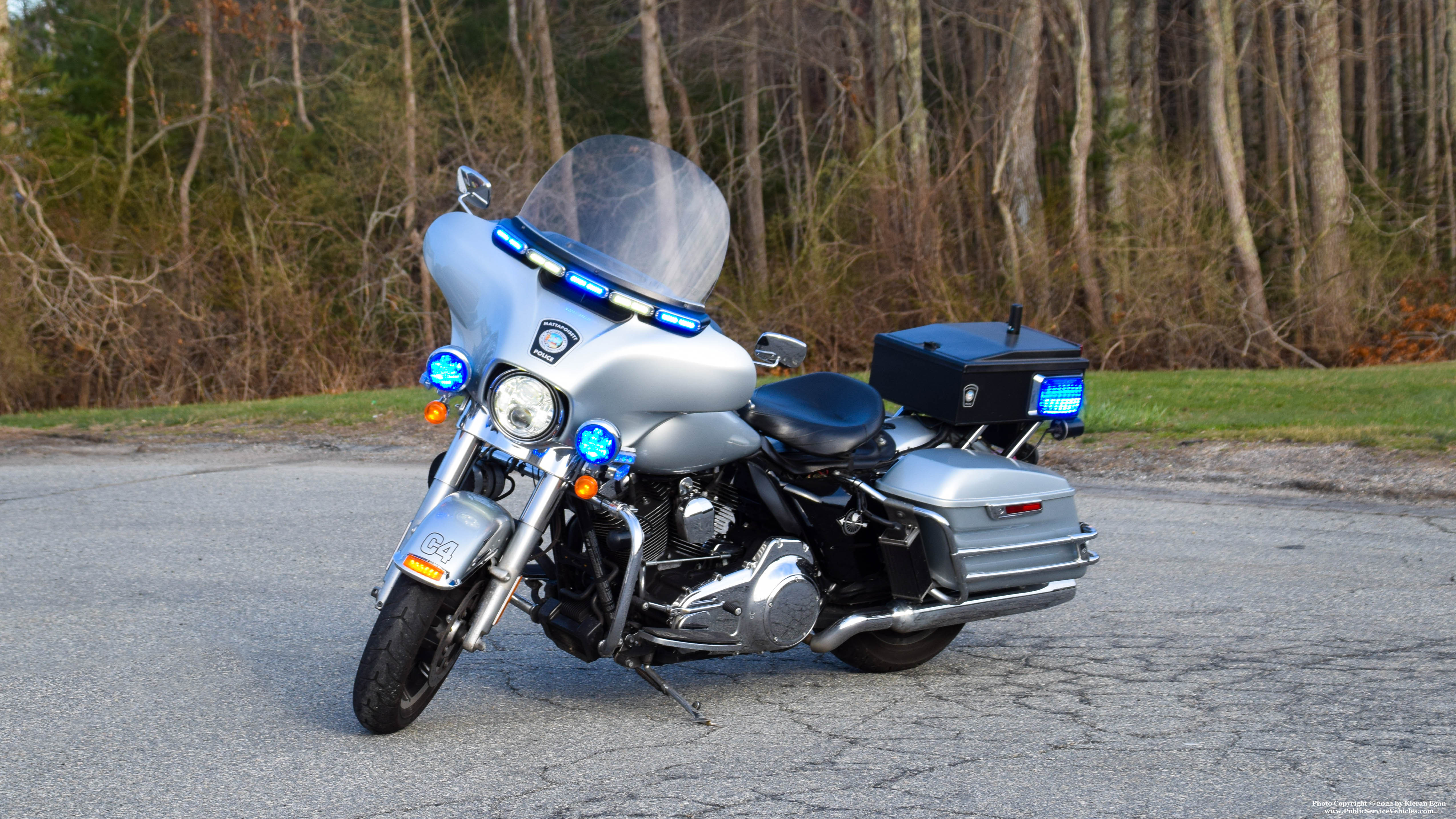 A photo  of Mattapoisett Police
            Cycle 4, a 2016 Harley-Davidson Electra Glide             taken by Kieran Egan