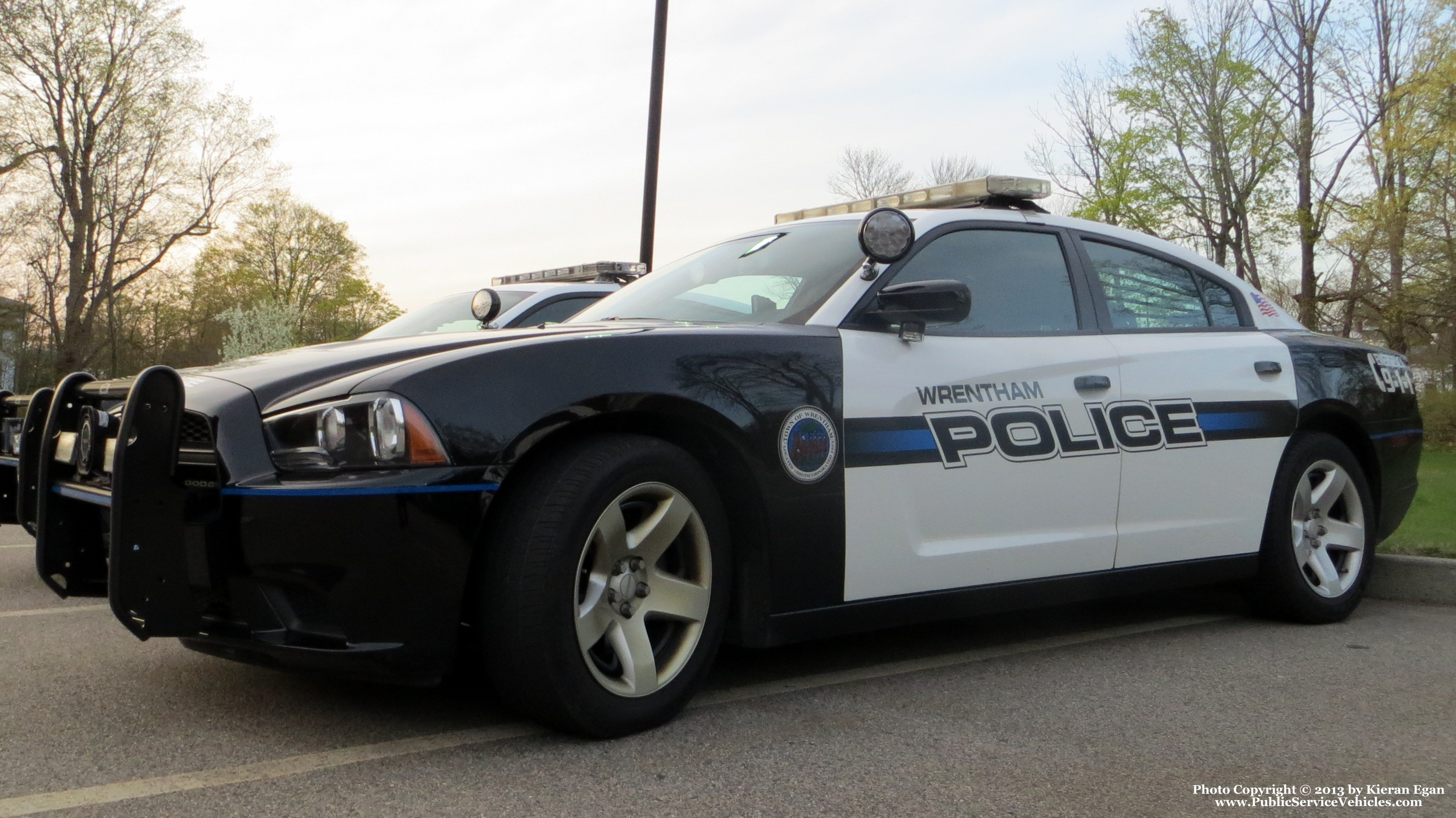 A photo  of Wrentham Police
            Cruiser W-8, a 2011-2013 Dodge Charger             taken by Kieran Egan