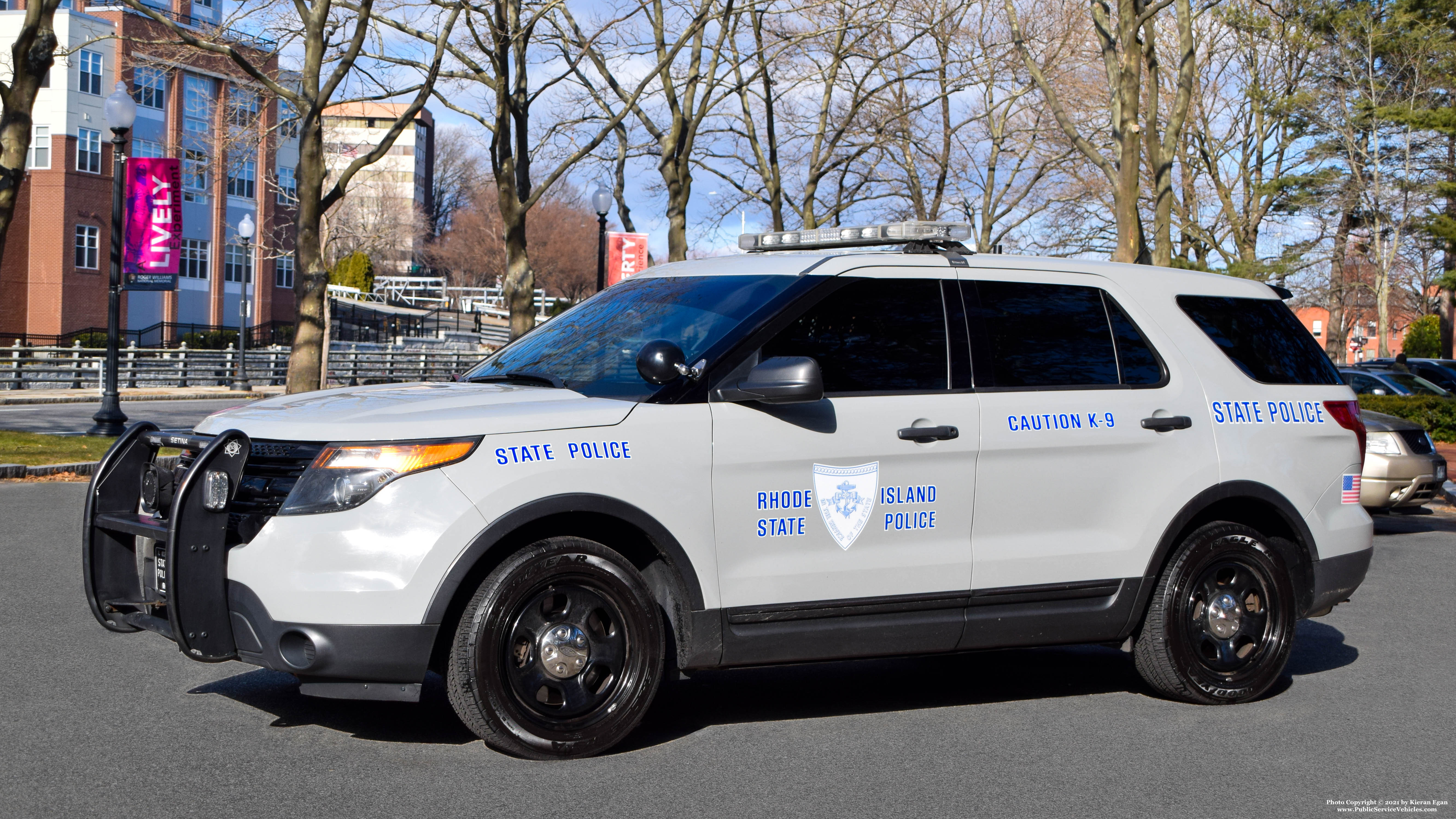A photo  of Rhode Island State Police
            Cruiser 265, a 2013 Ford Police Interceptor Utility             taken by Kieran Egan