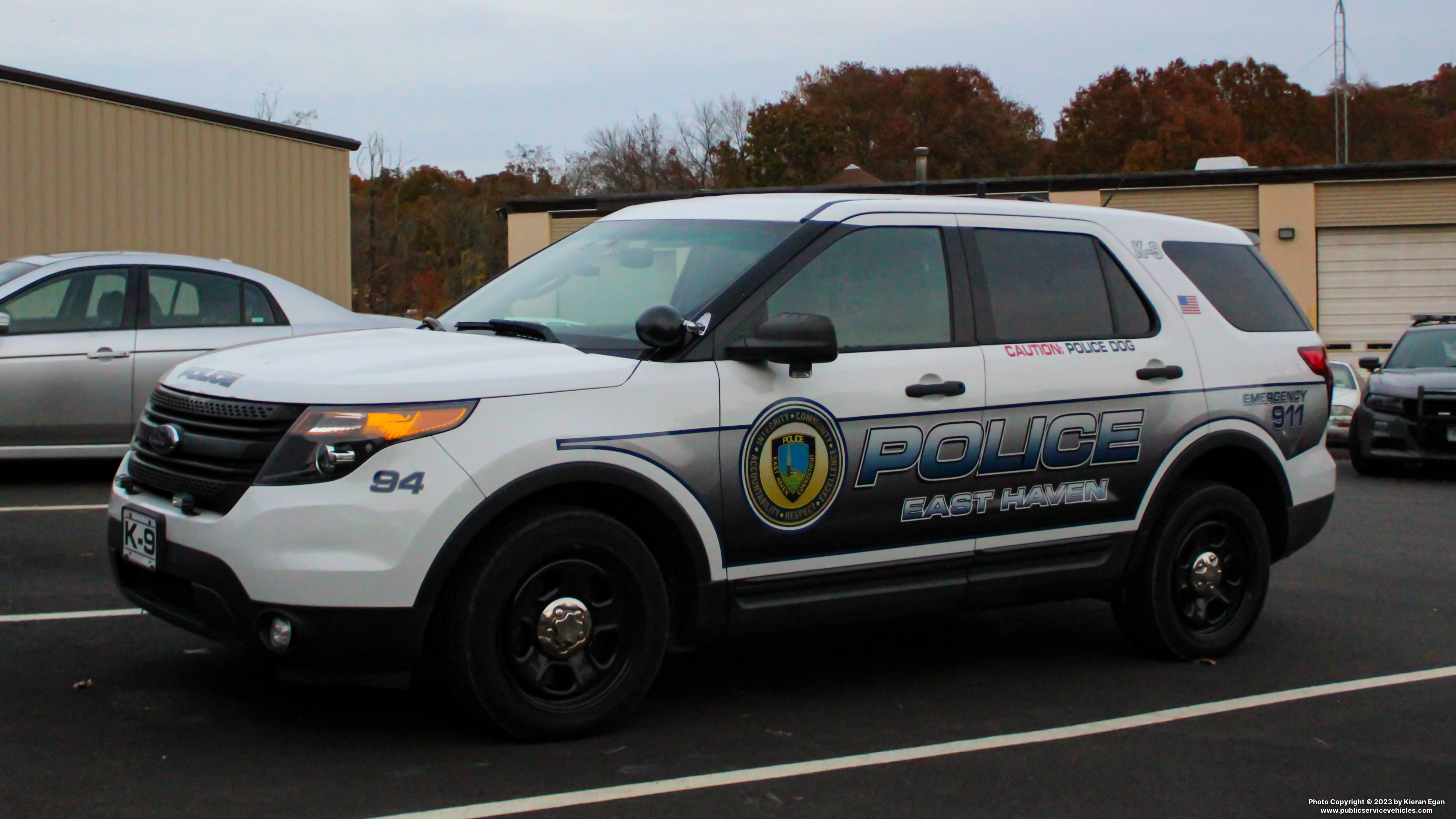 A photo  of East Haven Police
            Cruiser 94, a 2013-2015 Ford Police Interceptor Utility             taken by Kieran Egan