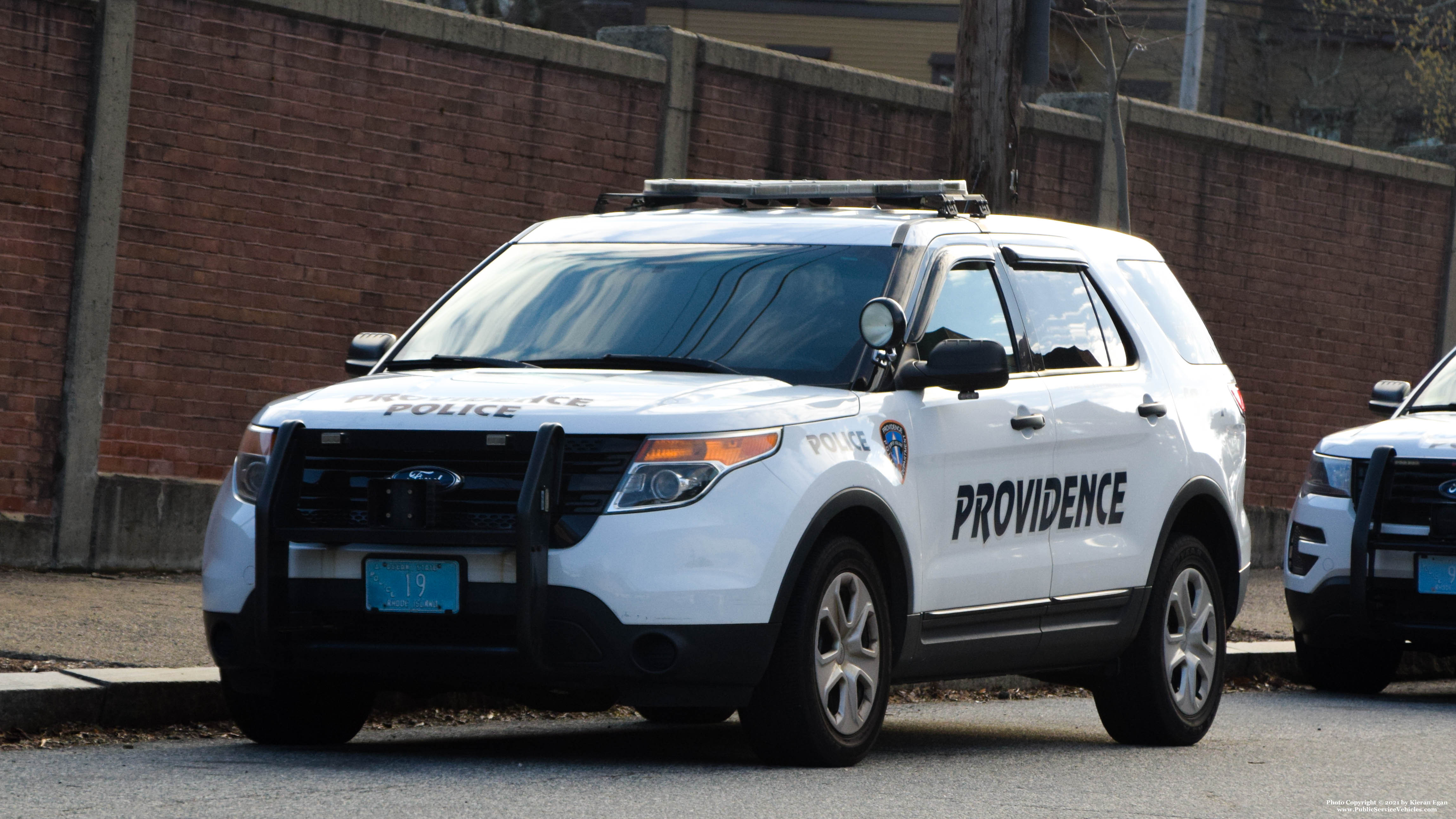 A photo  of Providence Police
            Cruiser 19, a 2015 Ford Police Interceptor Utility             taken by Kieran Egan