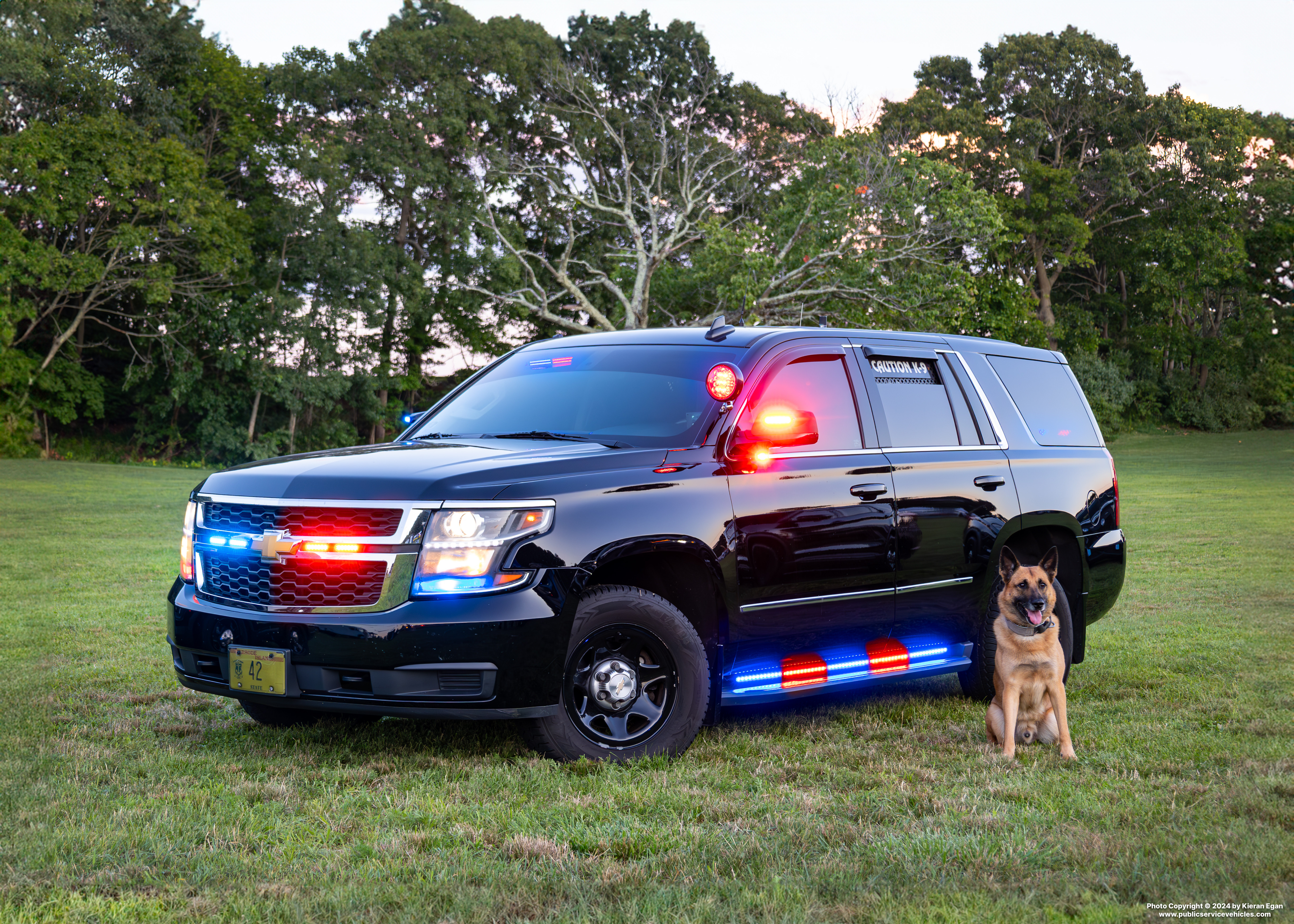 A photo  of Rhode Island Department of Corrections
            Cruiser 42, a 2017 Chevrolet Tahoe             taken by Kieran Egan