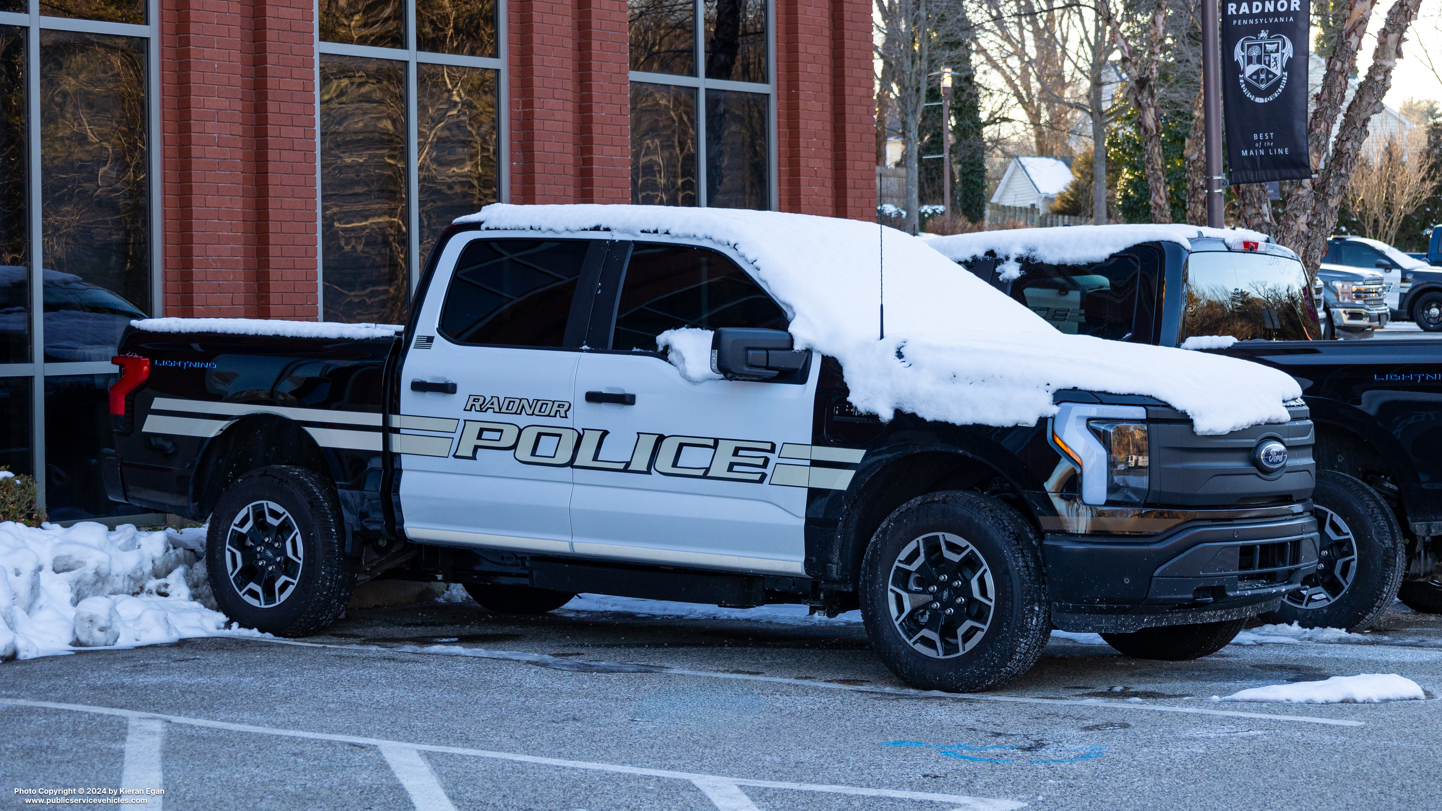 A photo  of Radnor Township Police
            Cruiser 76-15, a 2022-2023 Ford F-150 Lightning             taken by Kieran Egan