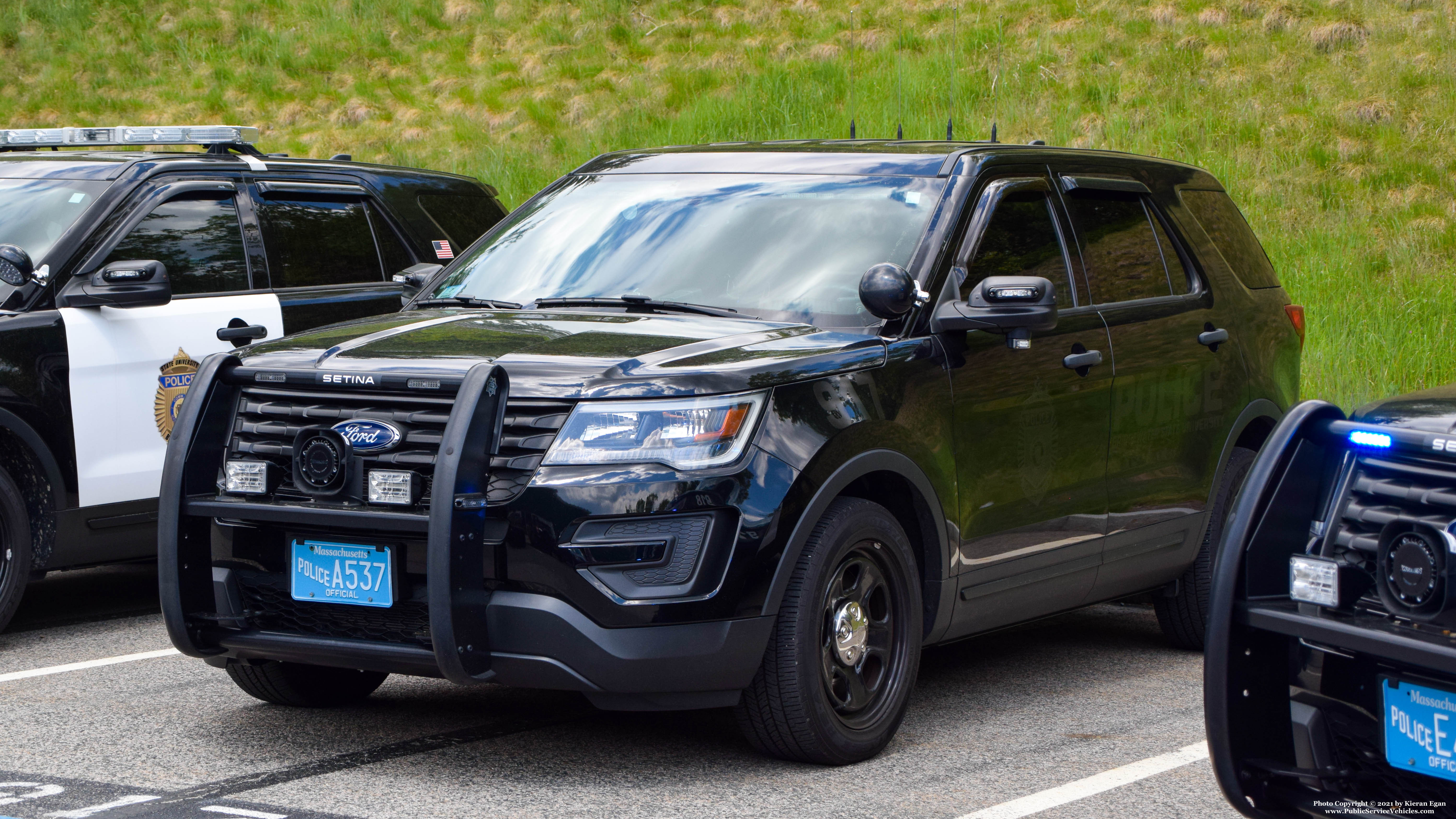A photo  of Bridgewater State University Police
            Cruiser 917, a 2018 Ford Police Interceptor Utility             taken by Kieran Egan