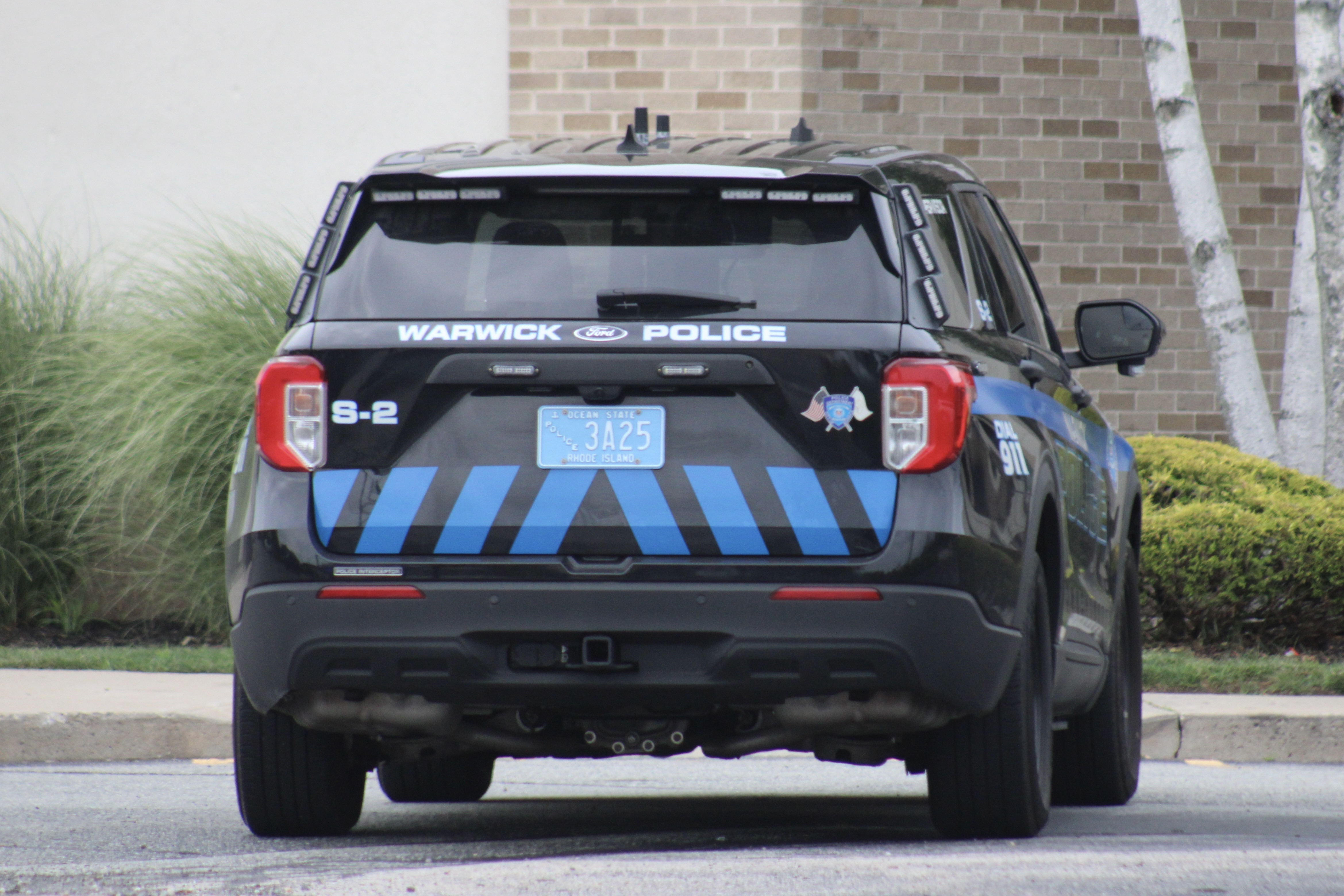 A photo  of Warwick Police
            Cruiser S-2, a 2021 Ford Police Interceptor Utility             taken by @riemergencyvehicles