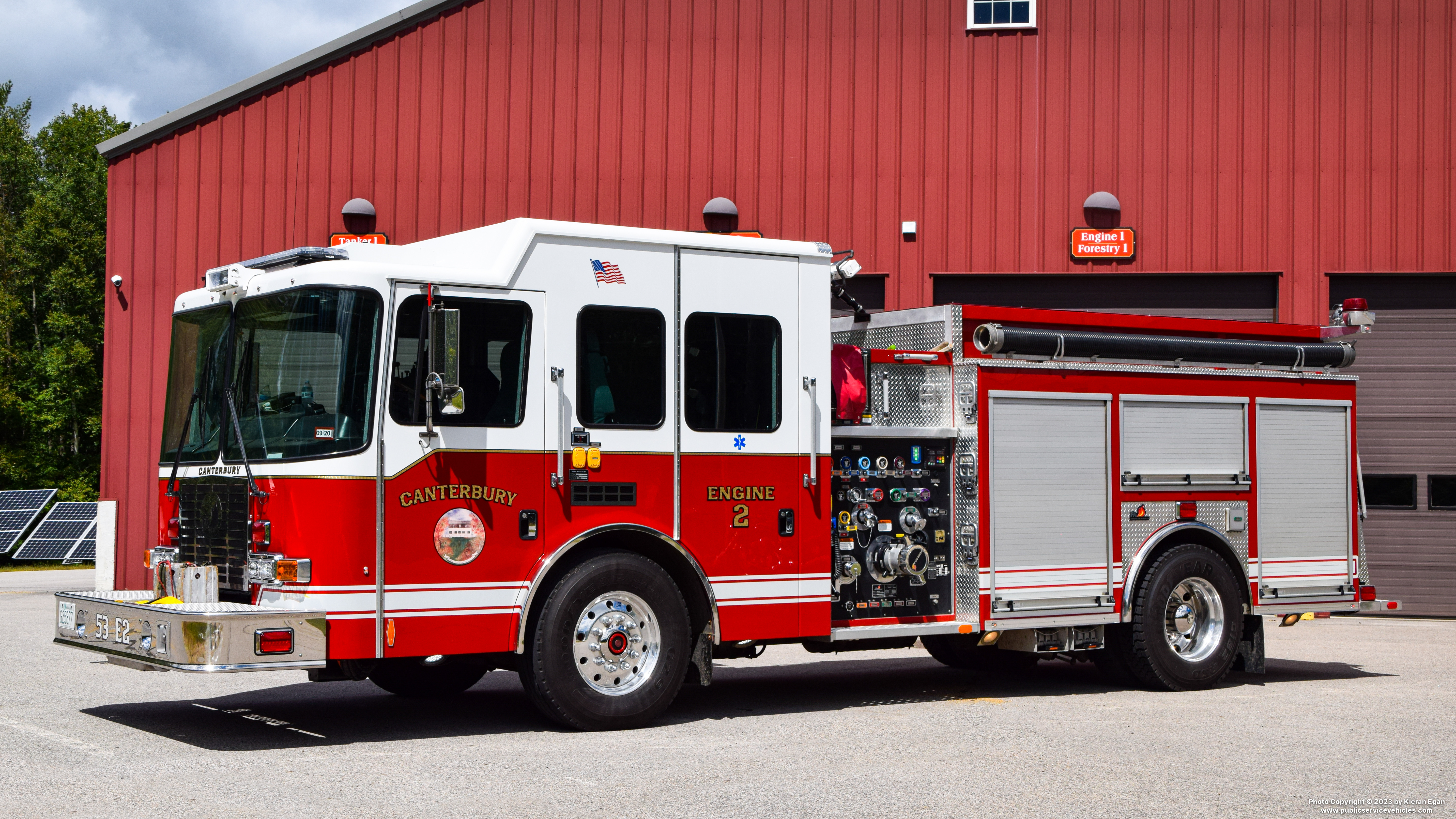 A photo  of Canterbury Fire
            53 Engine 2, a 2016 Ferrara Intruder II             taken by Kieran Egan