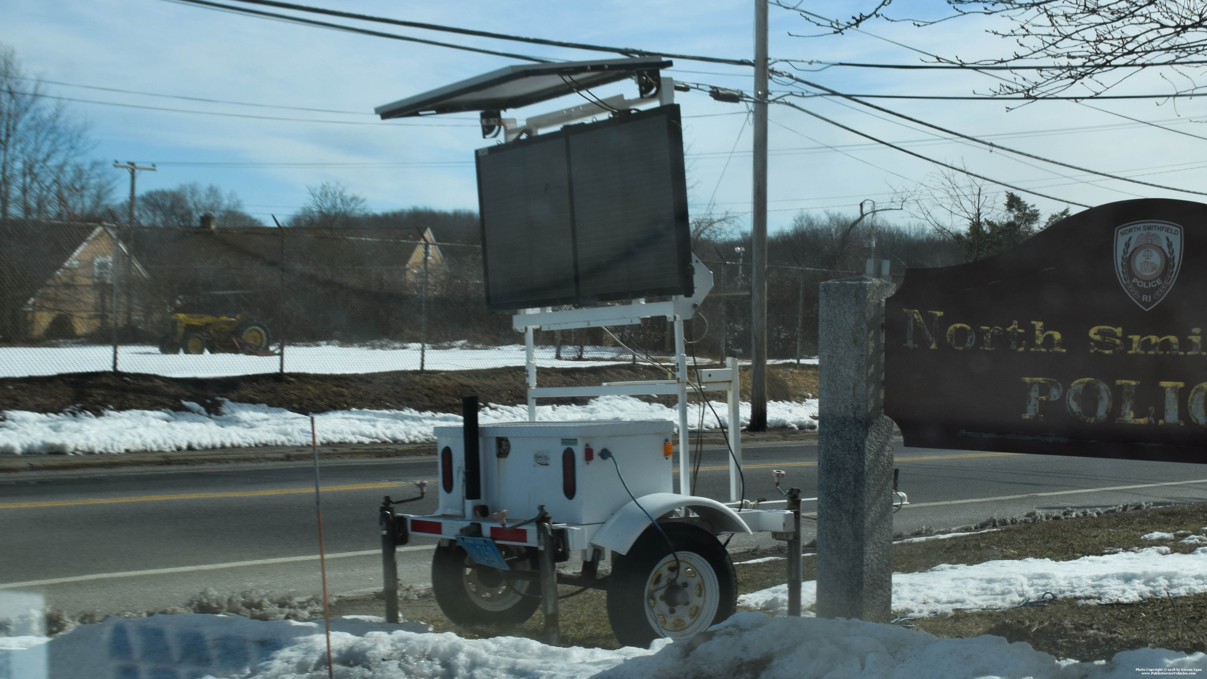 A photo  of North Smithfield Police
            Speed Trailer 260, a 2006-2010 All Traffic Solutions Message Trailer             taken by Kieran Egan