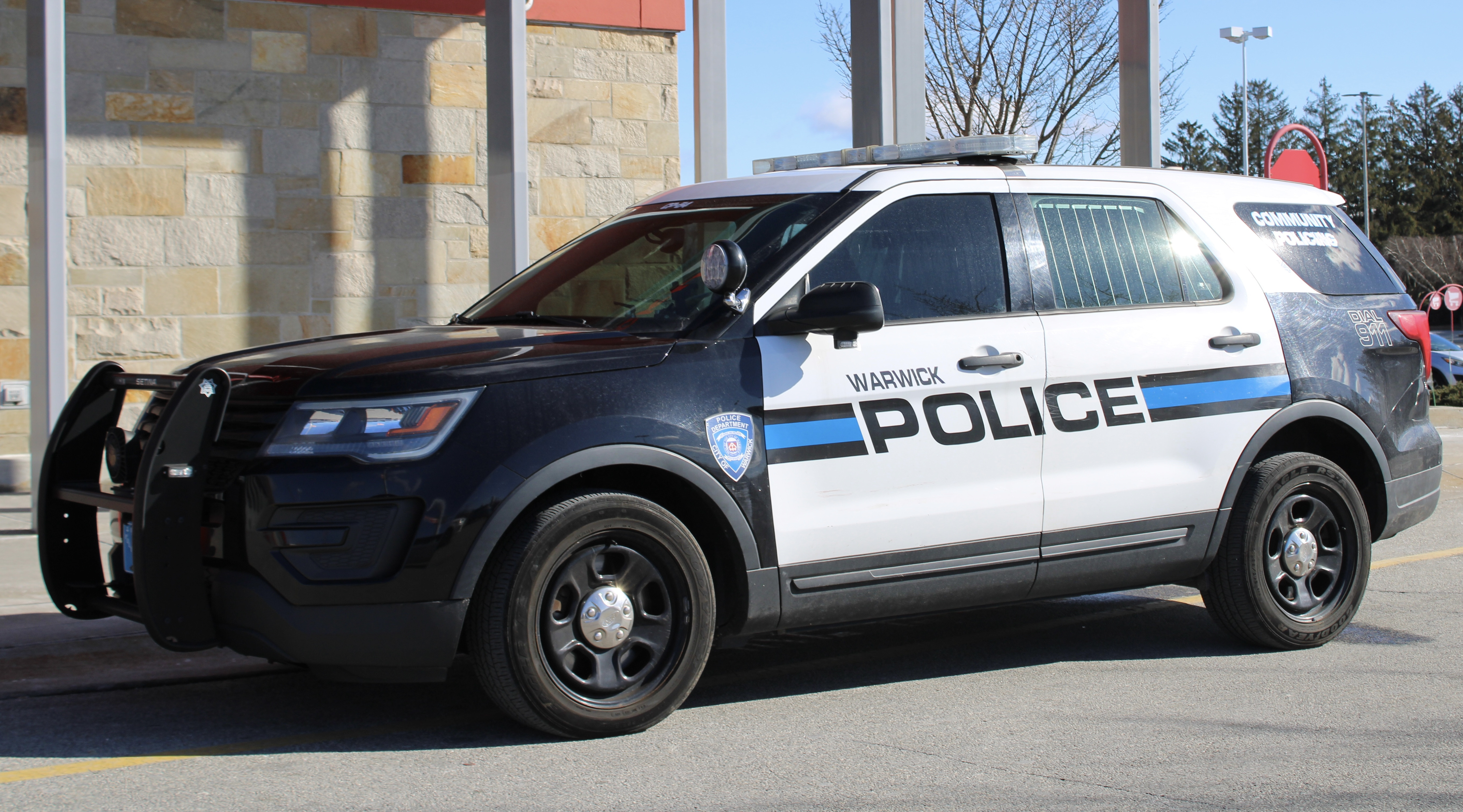 A photo  of Warwick Police
            Cruiser CP-54, a 2019 Ford Police Interceptor Utility             taken by @riemergencyvehicles