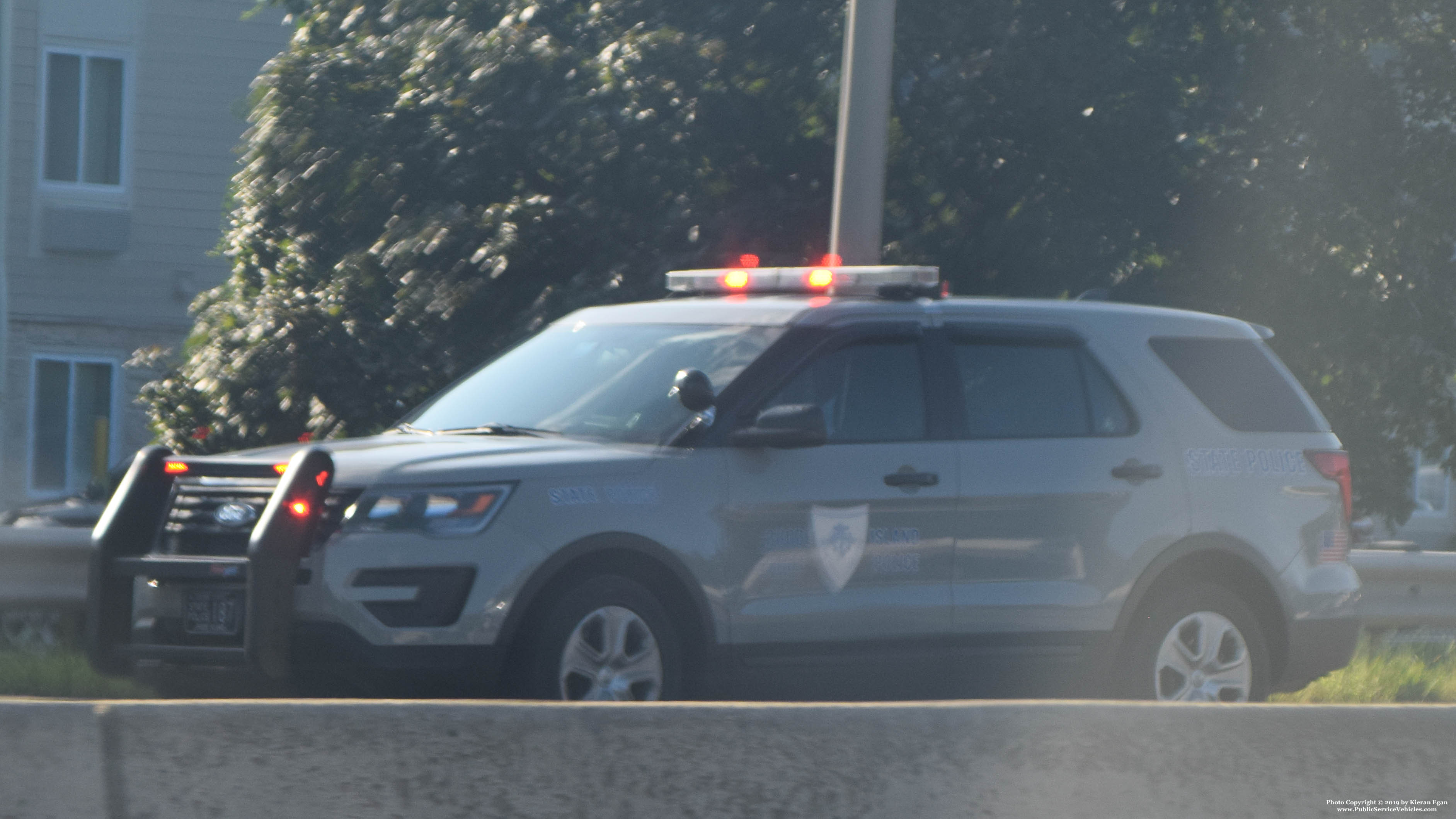 A photo  of Rhode Island State Police
            Cruiser 187, a 2016-2019 Ford Police Interceptor Utility             taken by Kieran Egan