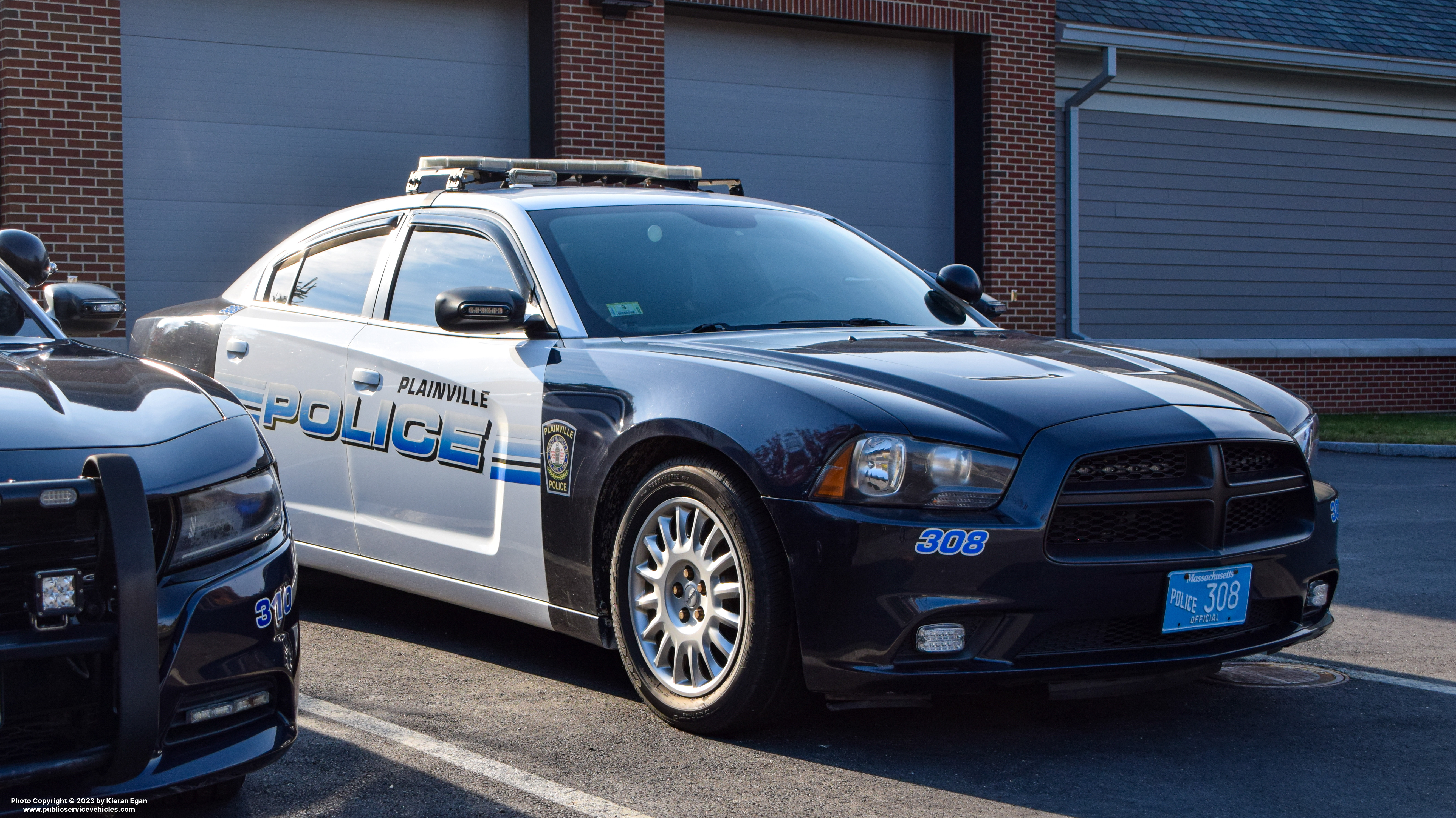 A photo  of Plainville Police
            Cruiser 308, a 2014 Dodge Charger             taken by Kieran Egan
