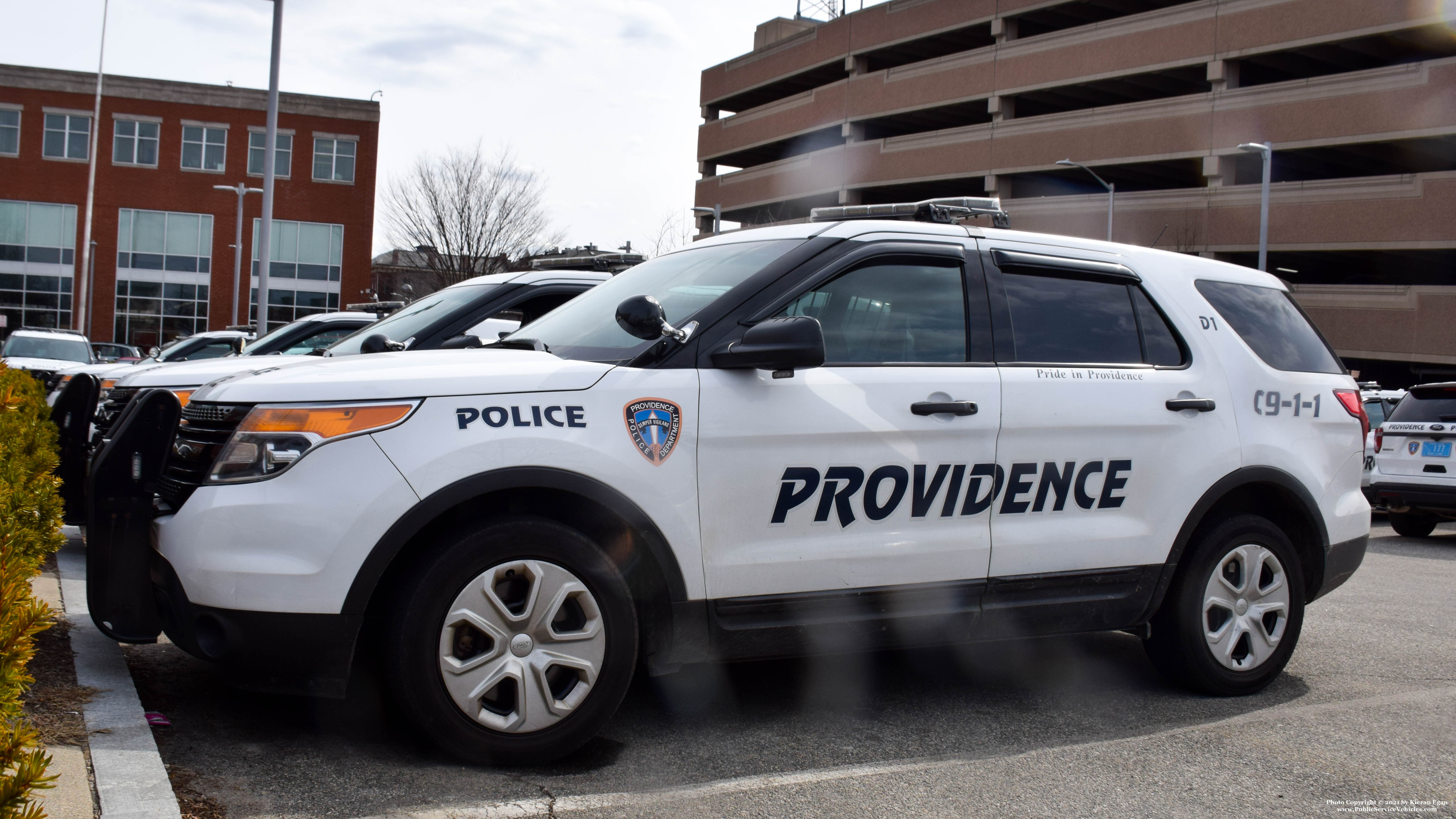 A photo  of Providence Police
            Cruiser 128, a 2015 Ford Police Interceptor Utility             taken by Kieran Egan