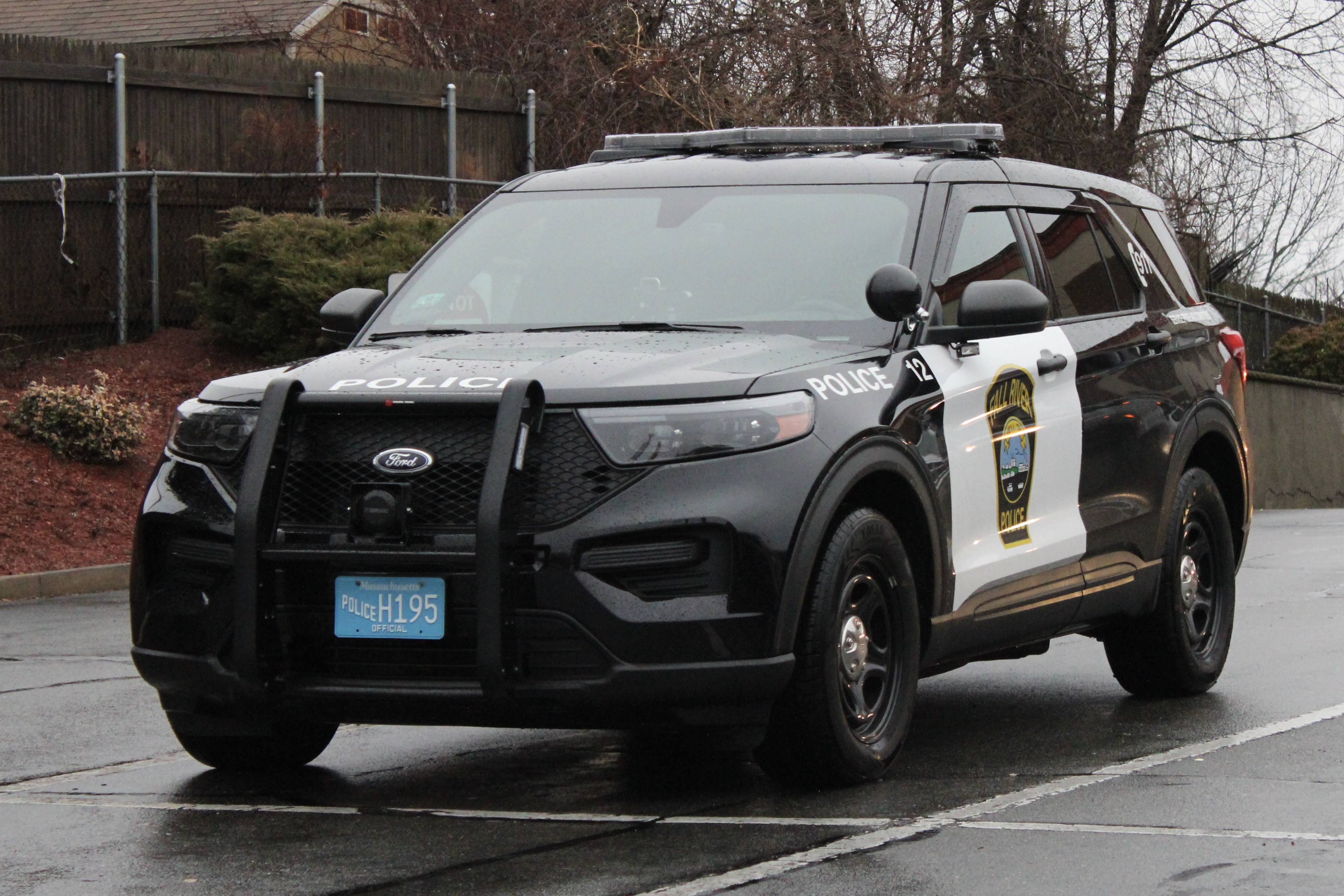 A photo  of Fall River Police
            Car 12, a 2022 Ford Police Interceptor Utility 3.3 Flex Fuel             taken by @riemergencyvehicles