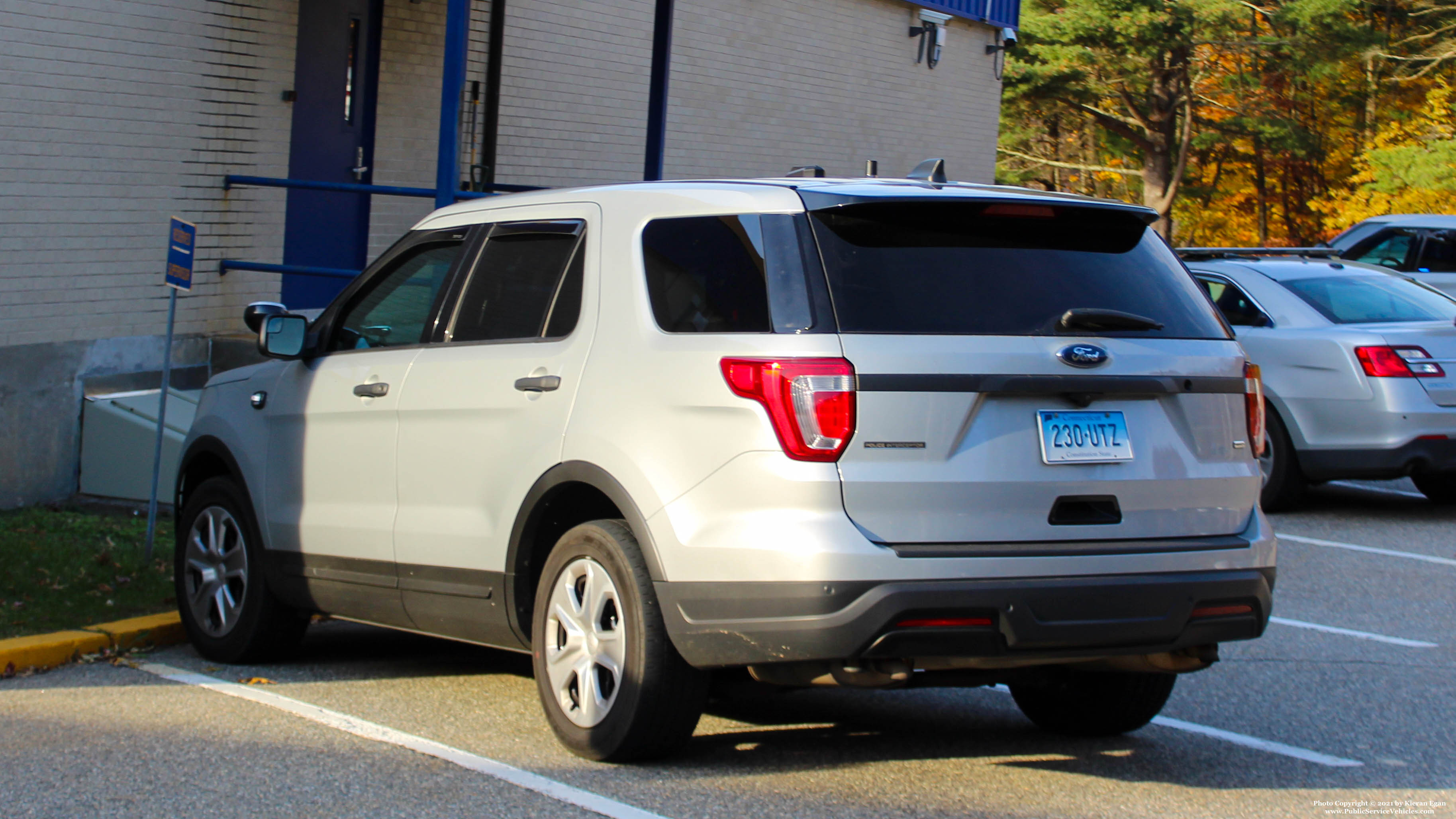 A photo  of Connecticut State Police
            Cruiser 230, a 2016-2019 Ford Police Interceptor Utility             taken by Kieran Egan