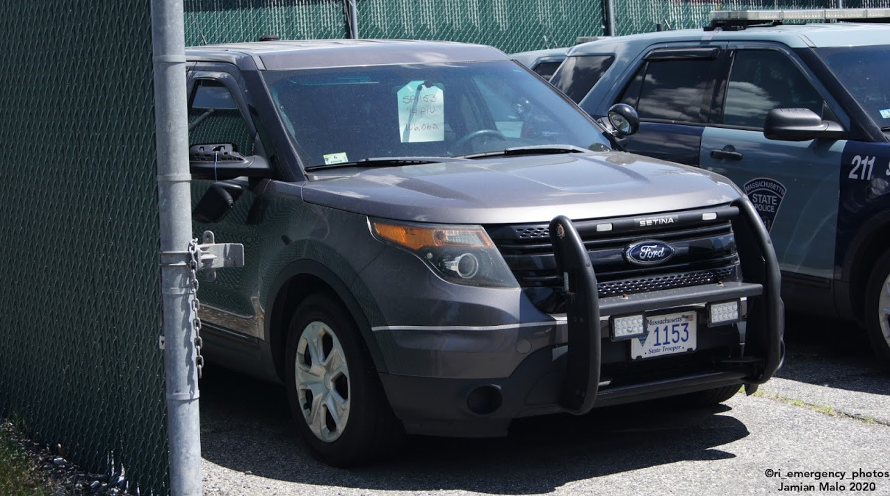 A photo  of Massachusetts State Police
            Cruiser 1153, a 2014 Ford Police Interceptor Utility             taken by Jamian Malo