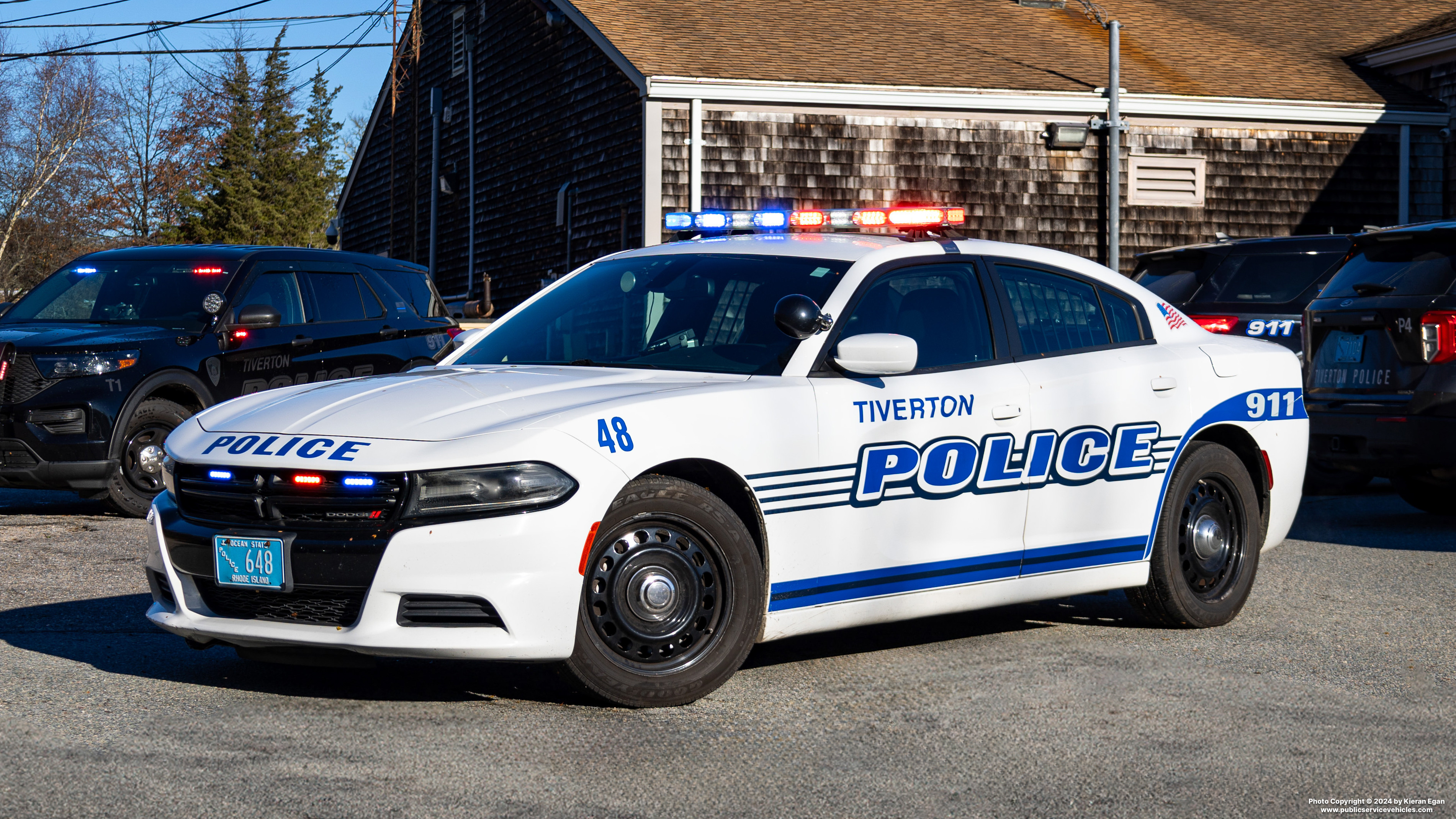 A photo  of Tiverton Police
            Car 48, a 2016 Dodge Charger             taken by Kieran Egan