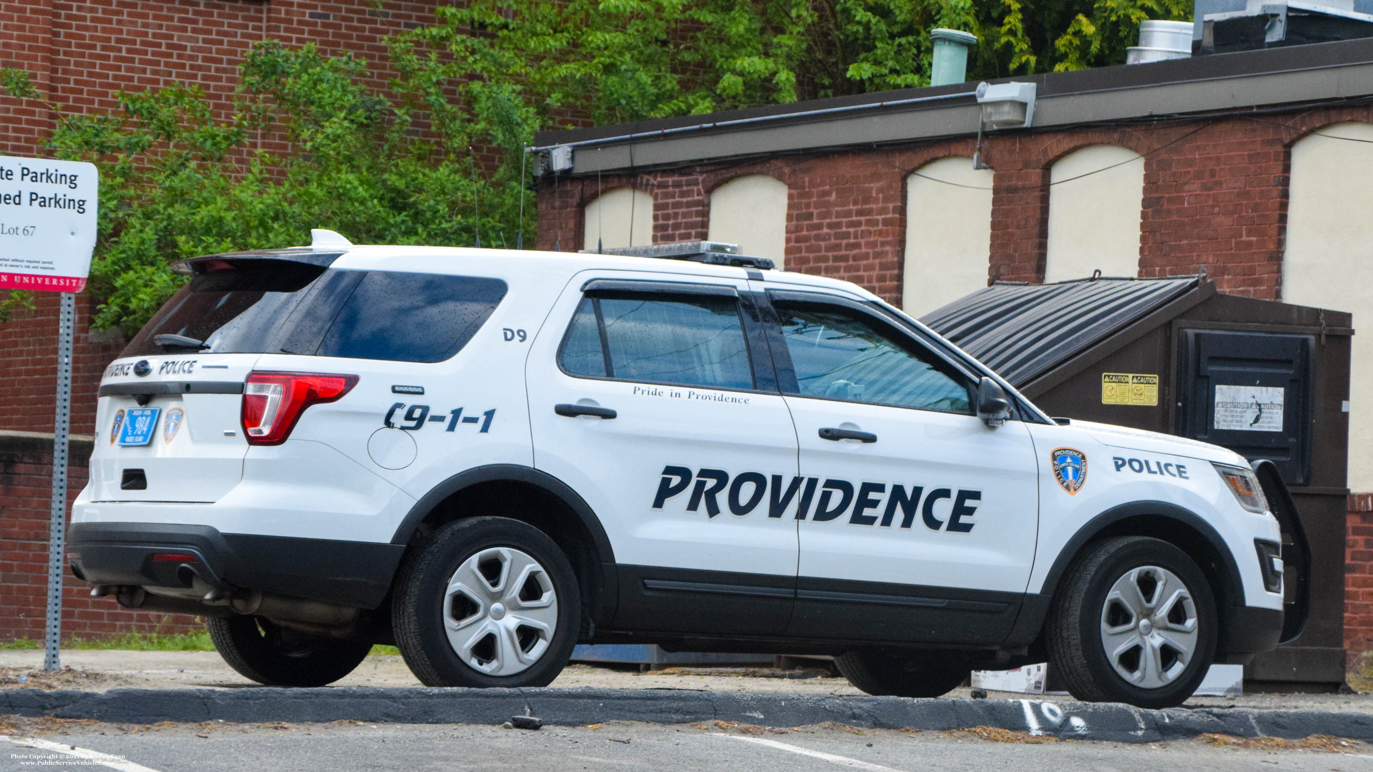 A photo  of Providence Police
            Cruiser 984, a 2017 Ford Police Interceptor Utility             taken by Kieran Egan