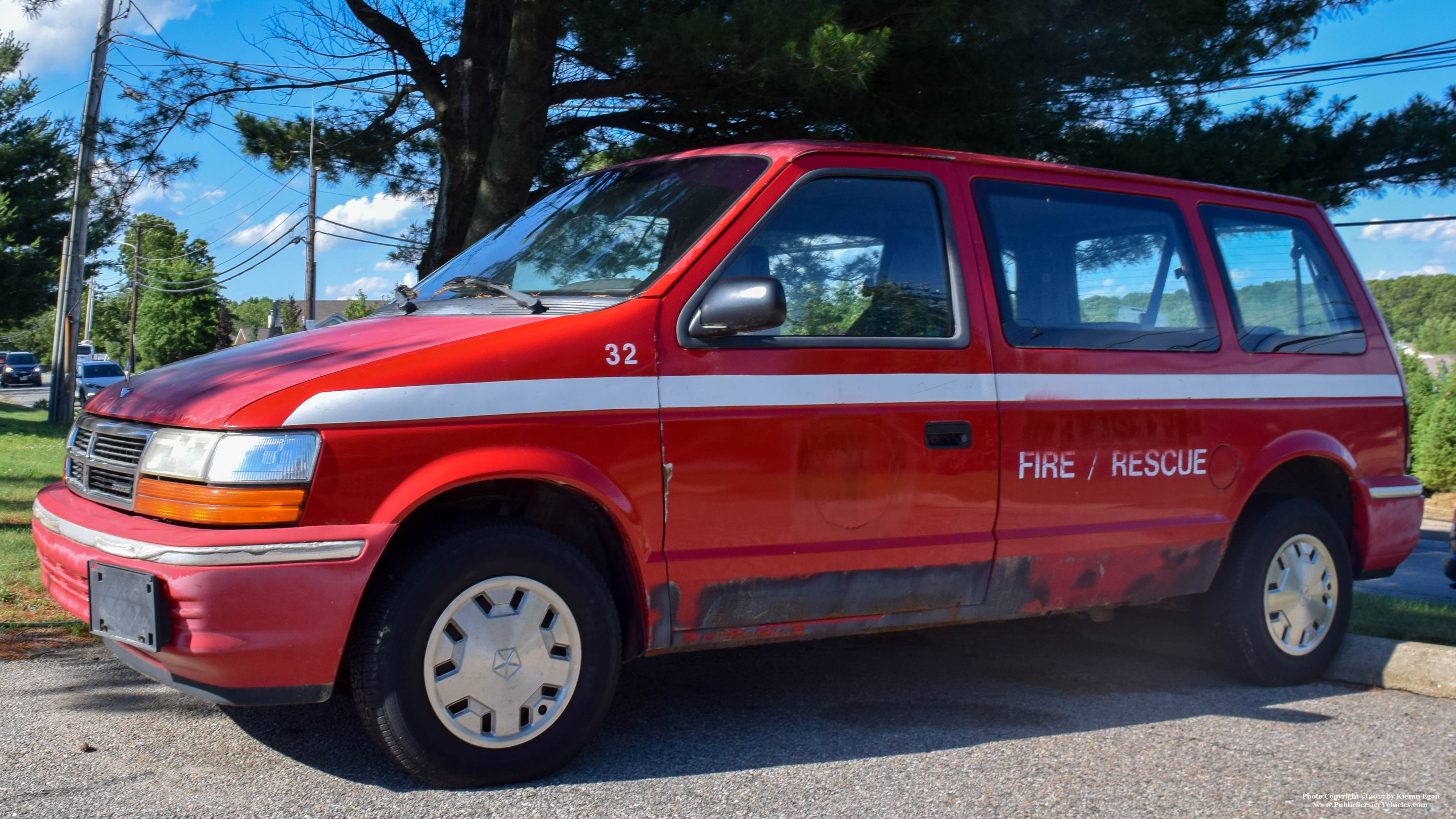 A photo  of Cranston Fire
            Spare Car, a 1991-1995 Dodge Caravan             taken by Kieran Egan