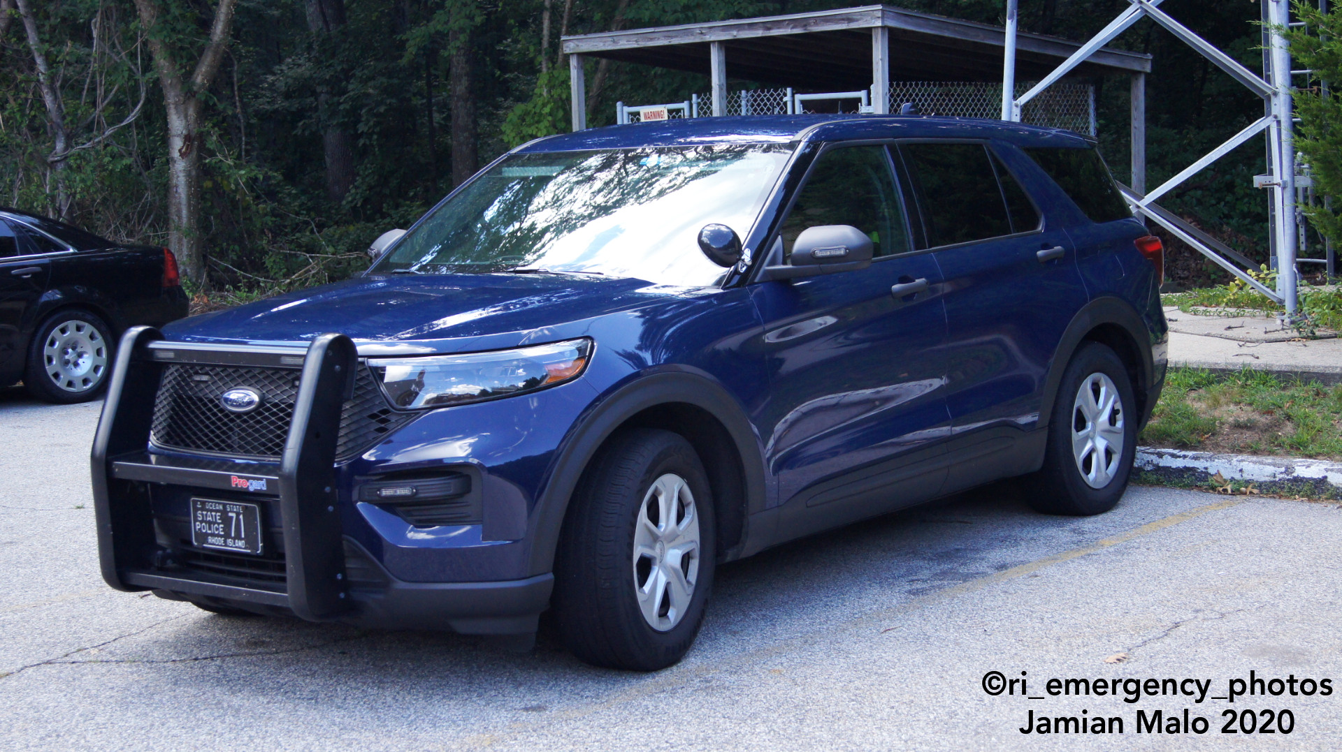 A photo  of Rhode Island State Police
            Cruiser 71, a 2020 Ford Police Interceptor Utility             taken by Jamian Malo